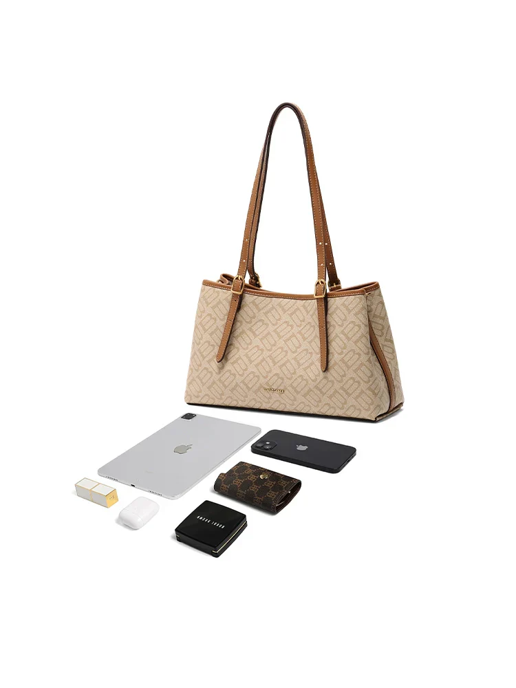 Monogram Shoulder Tote - Image 2