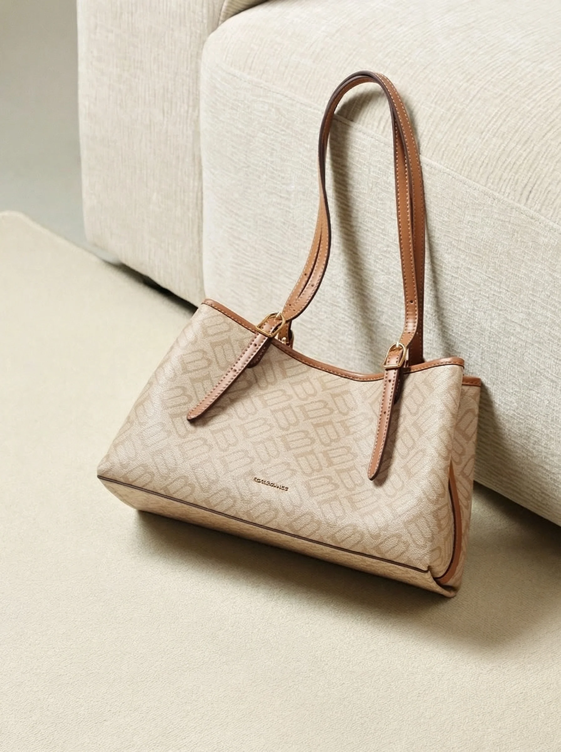 Monogram Shoulder Tote - Image 3