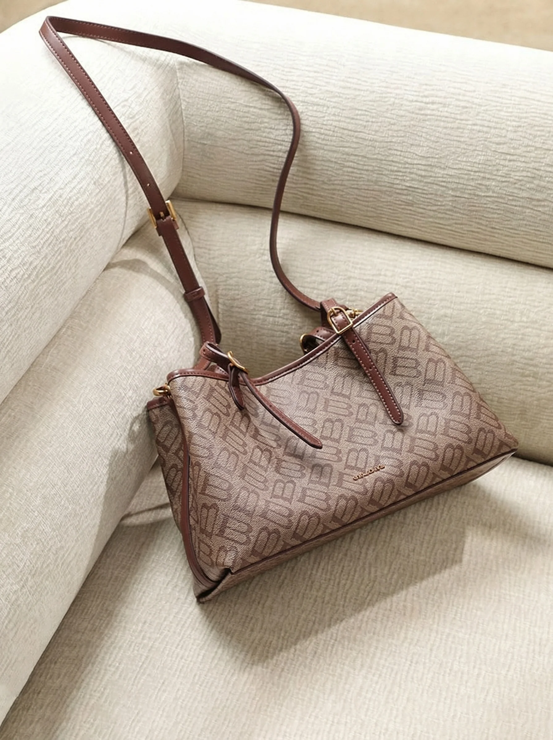 Monogram Shoulder Tote - Image 4
