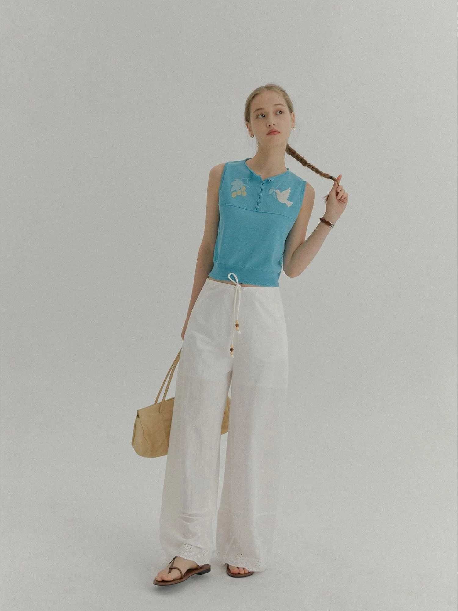 Motif Sleeveless Knit - Image 5