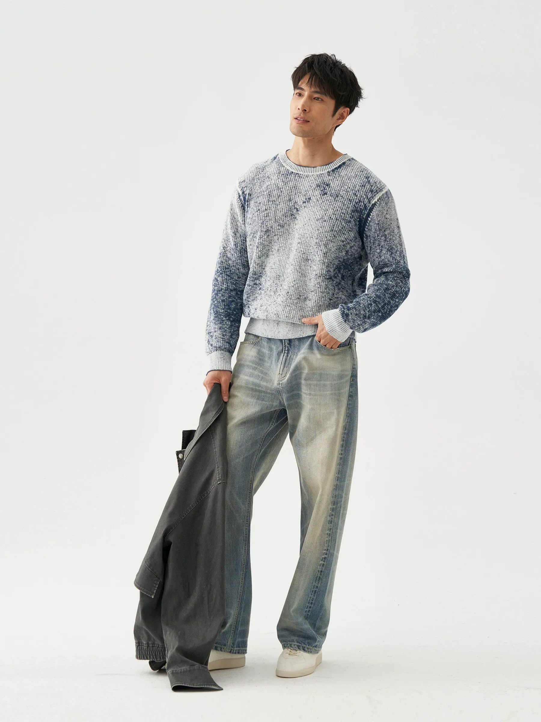 Mottled Crewneck Sweater - Image 2