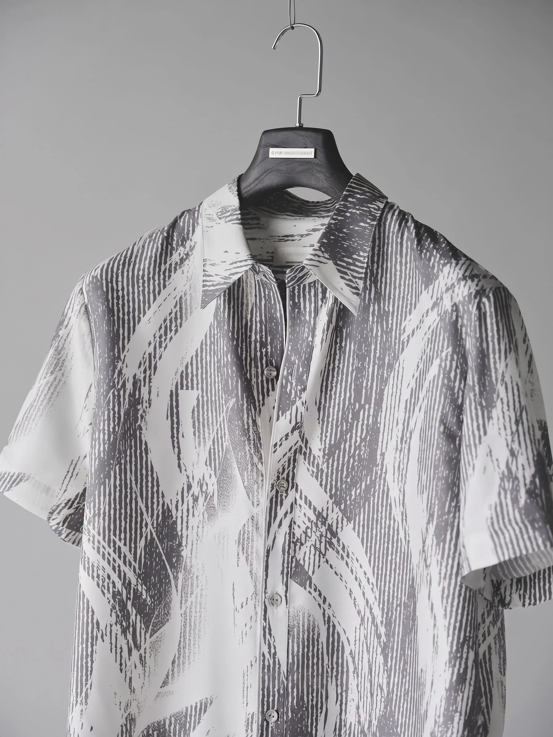 Mulberry Silk Abstract Print Shirt - Image 6