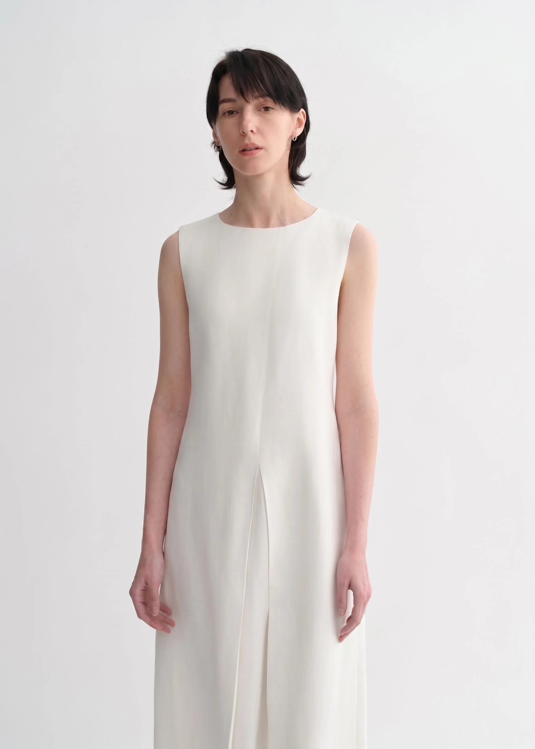 Mulberry Silk Front-Slit Maxi Dress - Image 3
