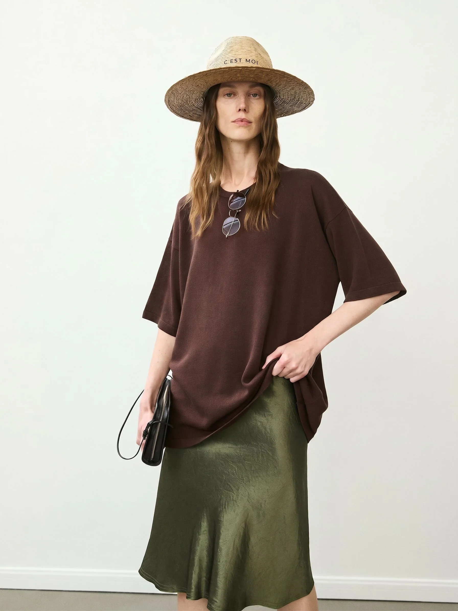 Mulberry Silk Knit Tee - Image 3