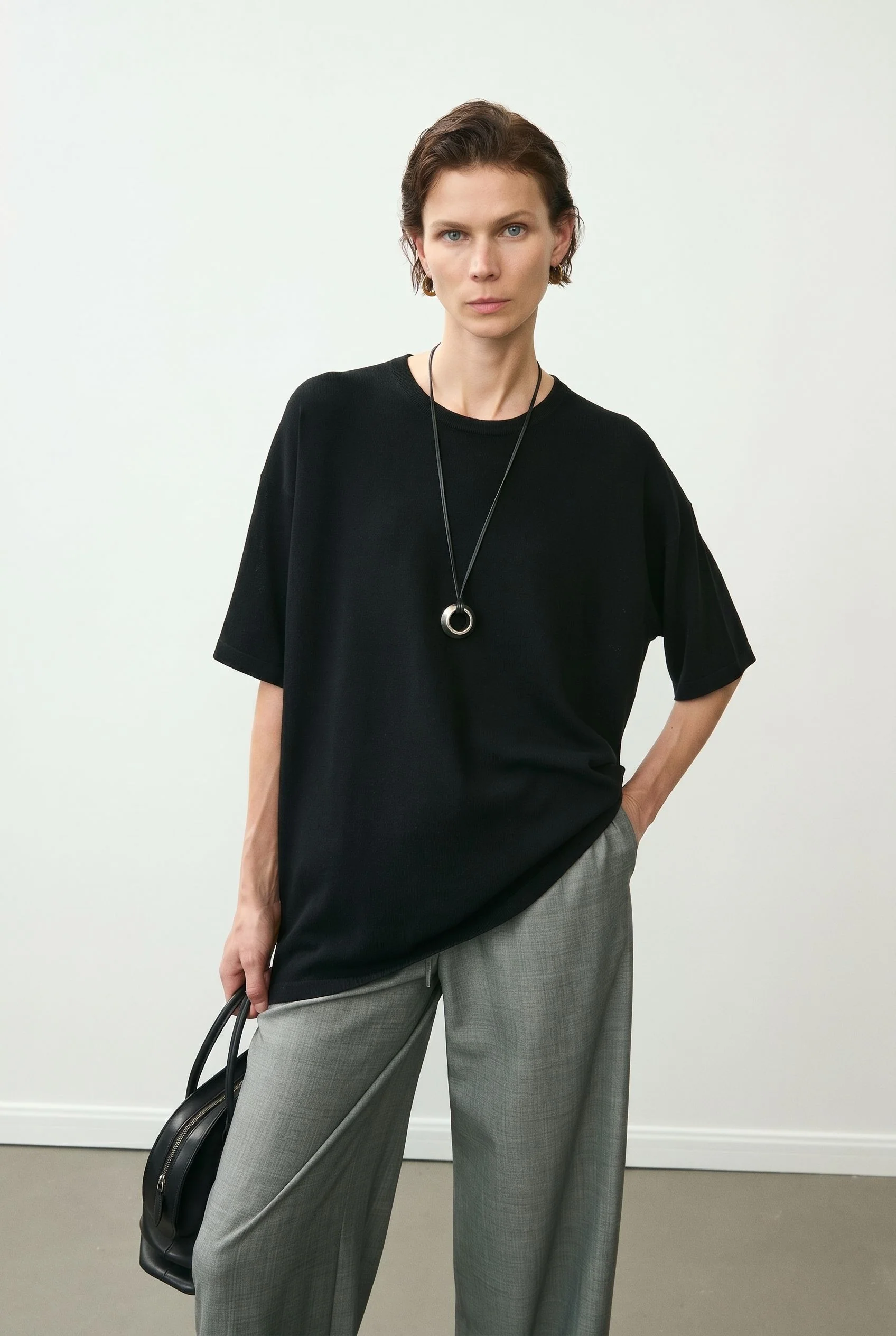 Mulberry Silk Knit Tee - Image 4