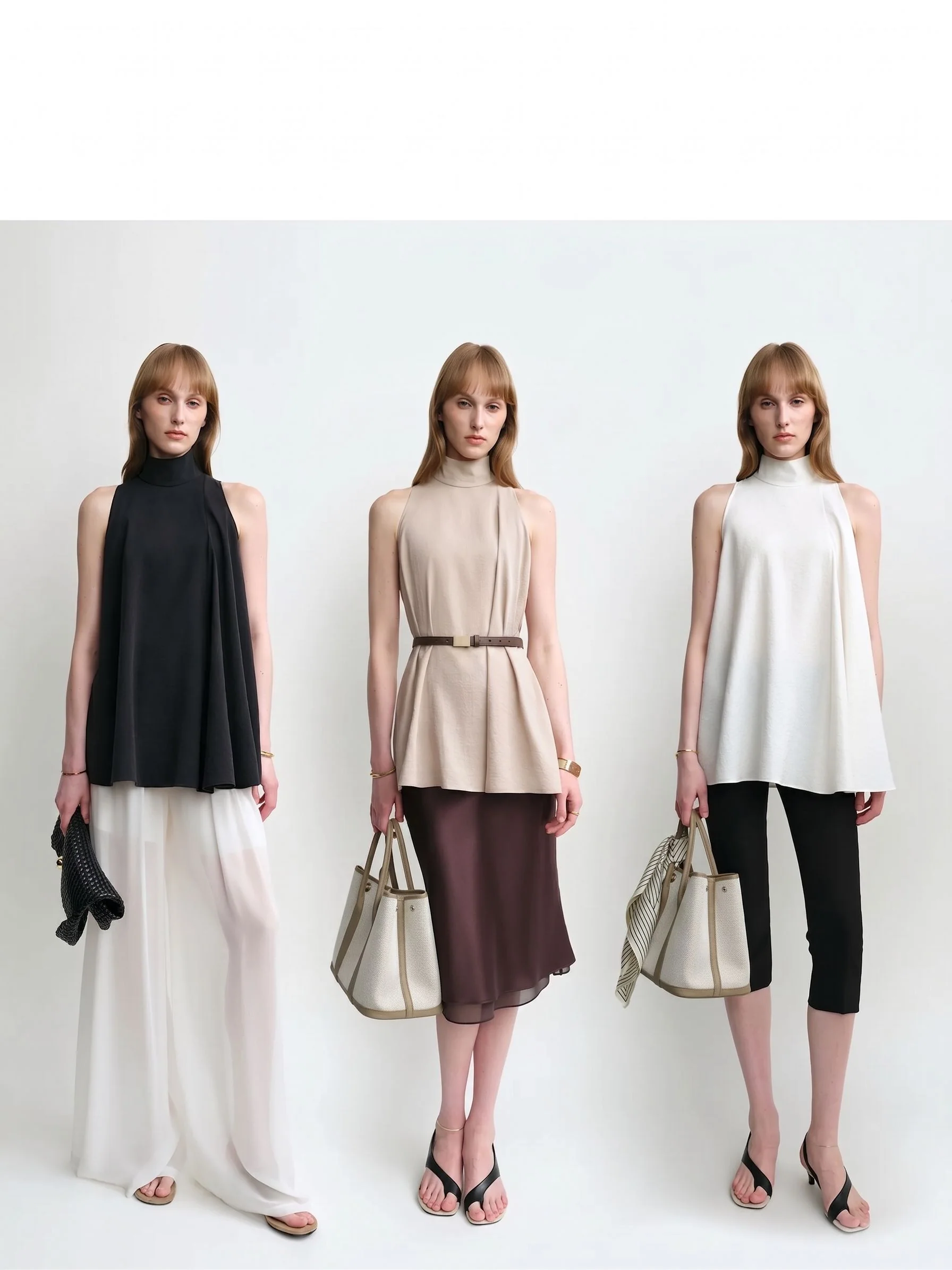 Mulberry Silk Mock Neck Swing Top - Image 4