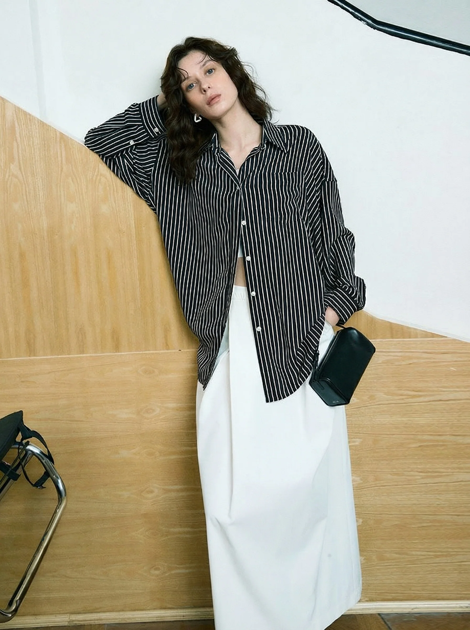 Mulberry Silk Pinstripe Three-Piece Set - Image 9