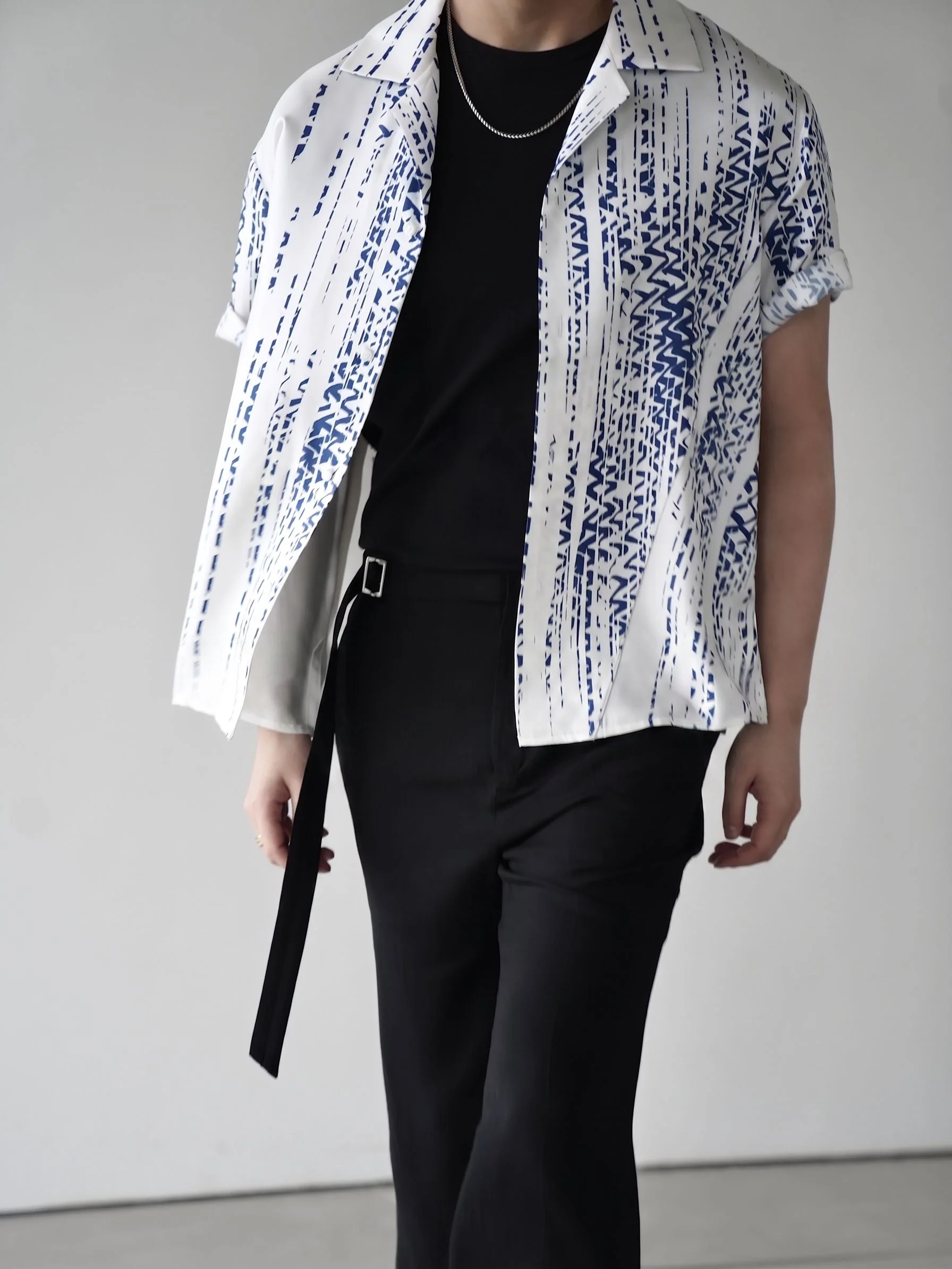 Mulberry Silk Printed Camp Shirt