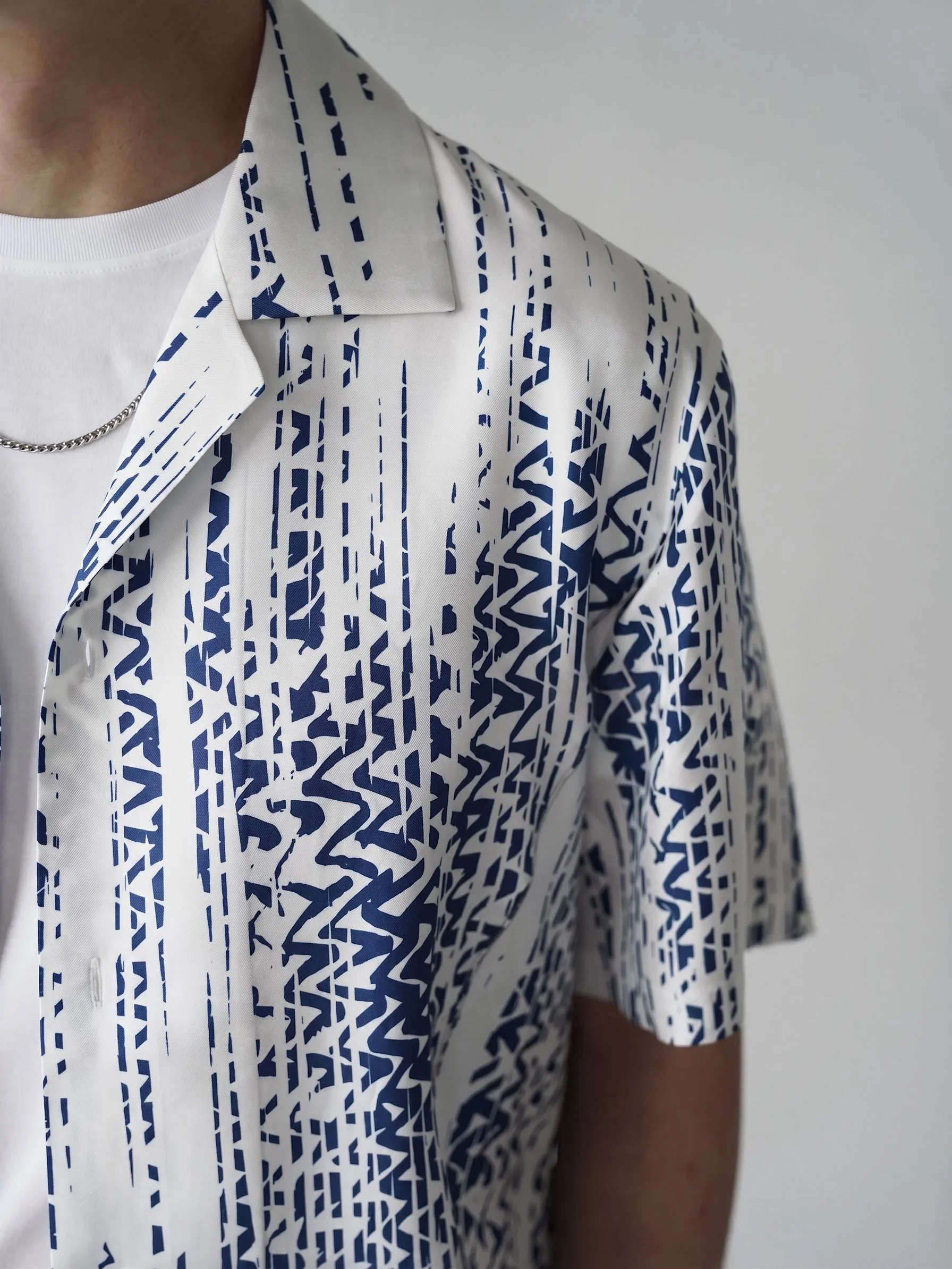 Mulberry Silk Printed Camp Shirt - Image 5