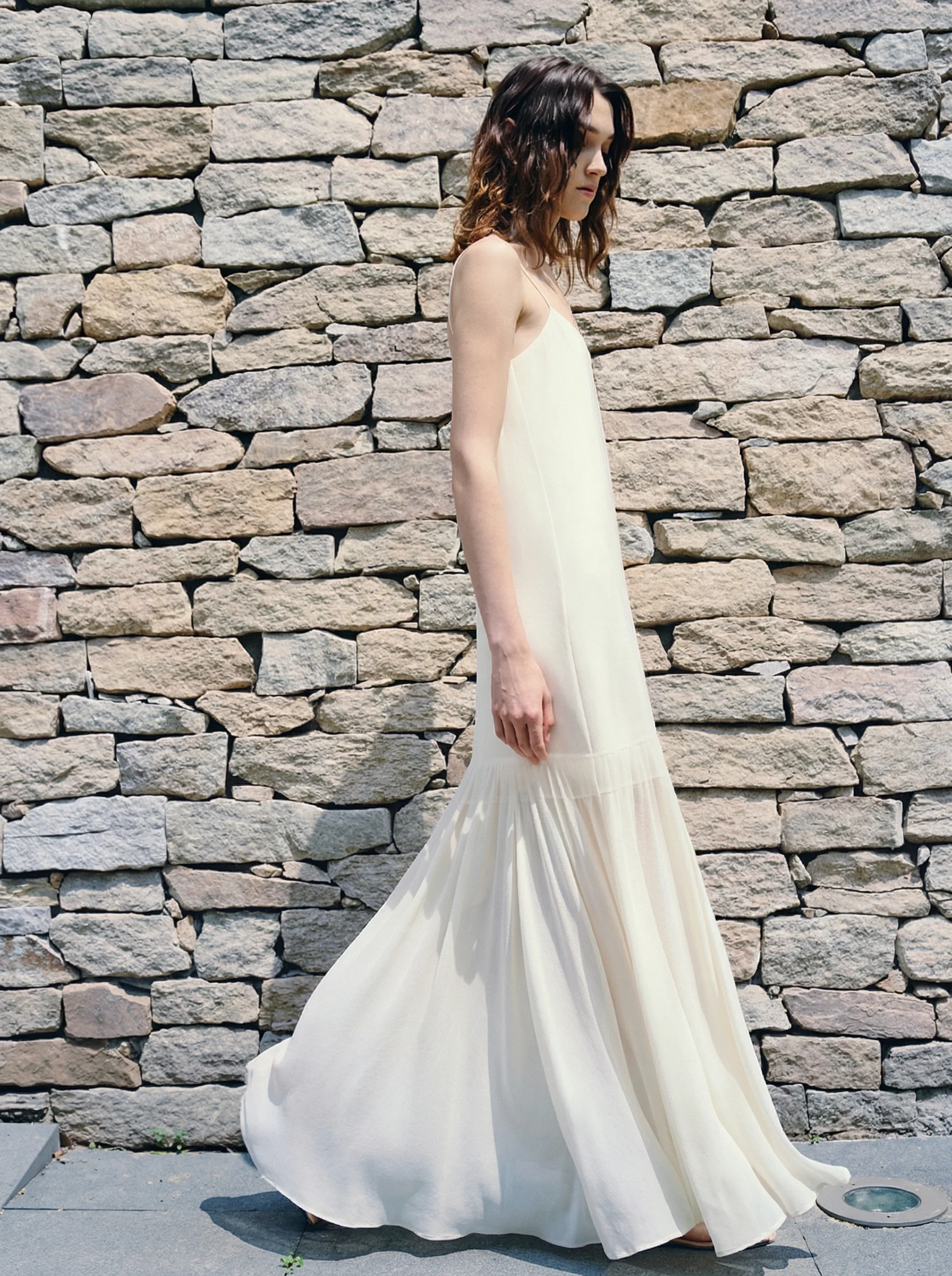 Mulberry Silk Sheer-Hem Slip Dress - Image 5