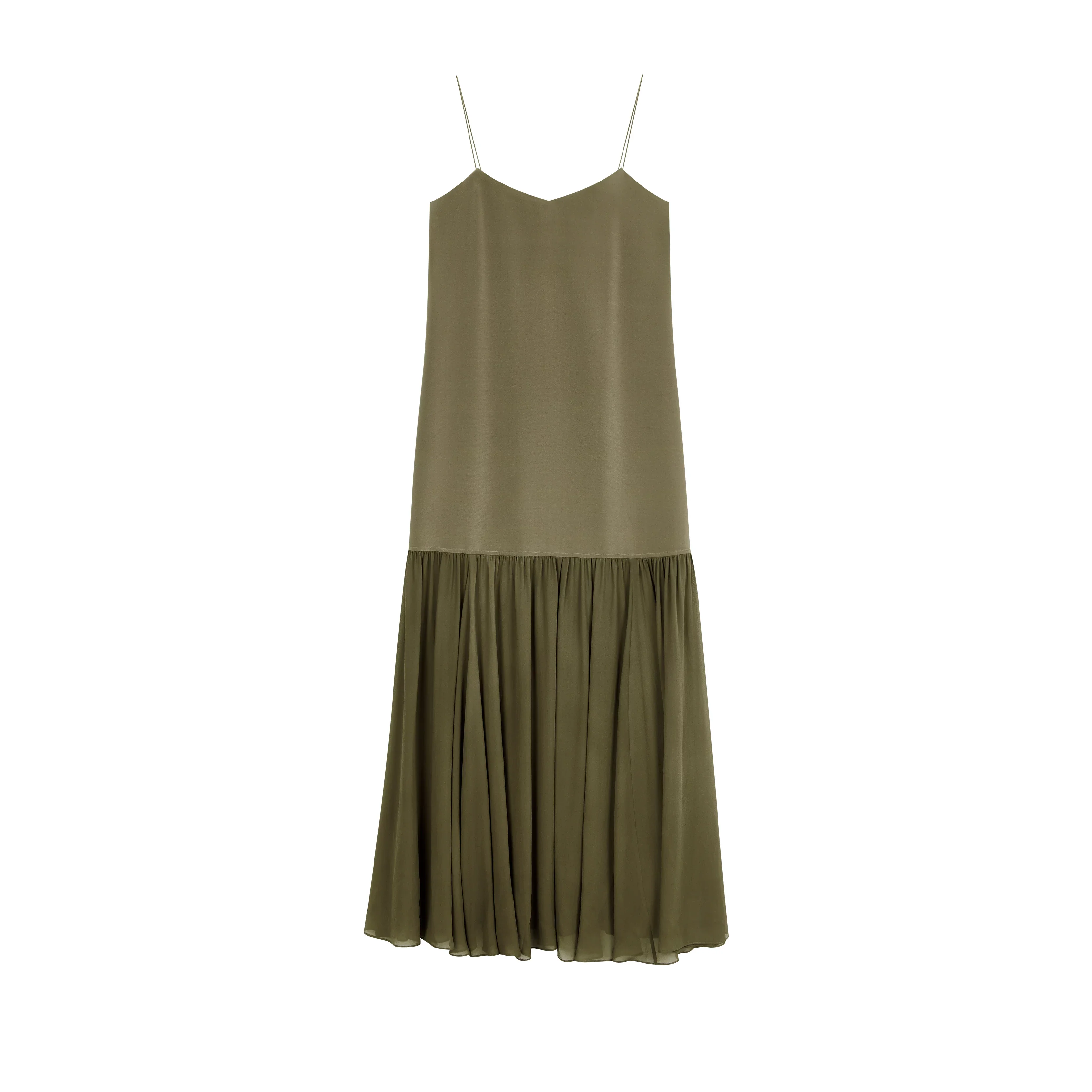 Mulberry Silk Sheer-Hem Slip Dress - Image 8