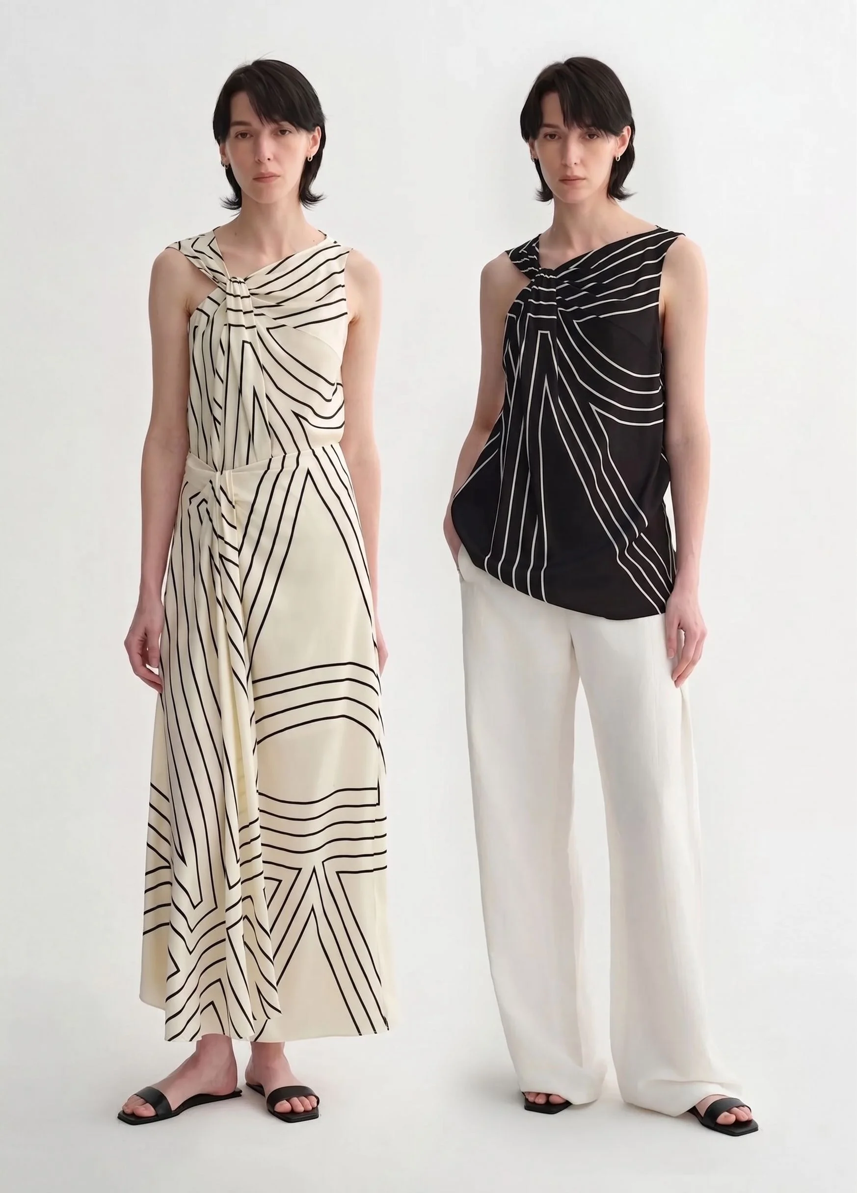 Mulberry Silk Twist-Neck Tank - Image 2