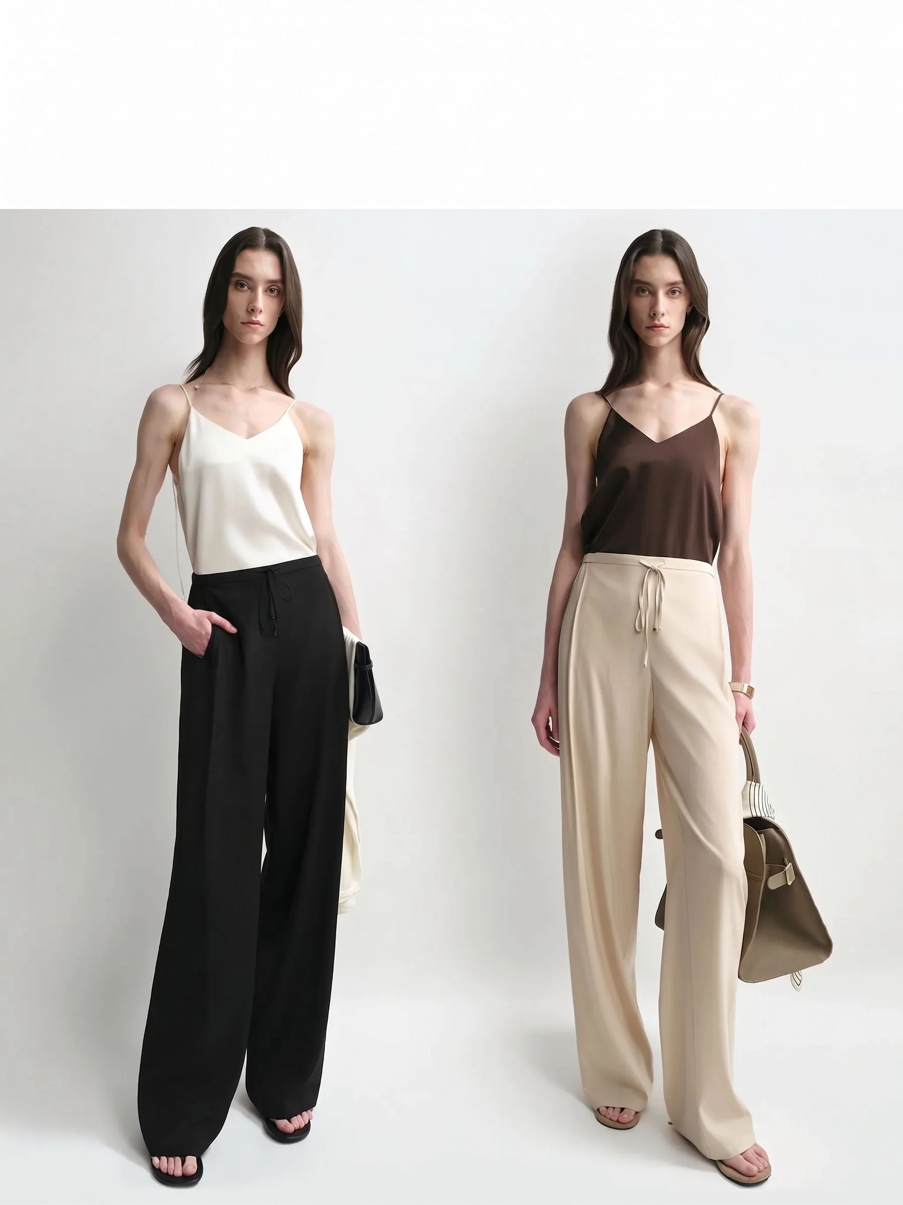 Mulberry Silk Wide-Leg Pants - Image 2