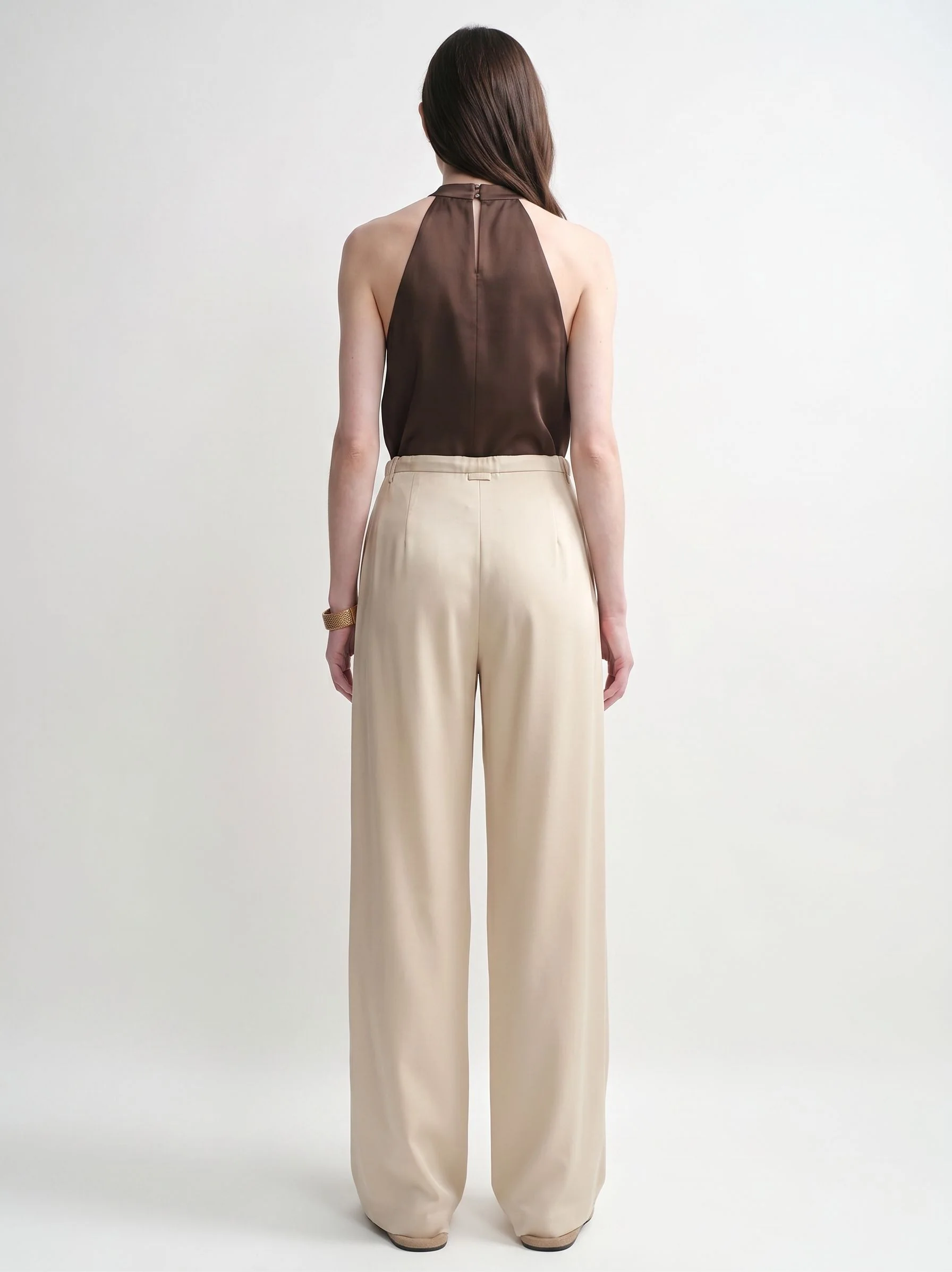 Mulberry Silk Wide-Leg Pants - Image 4