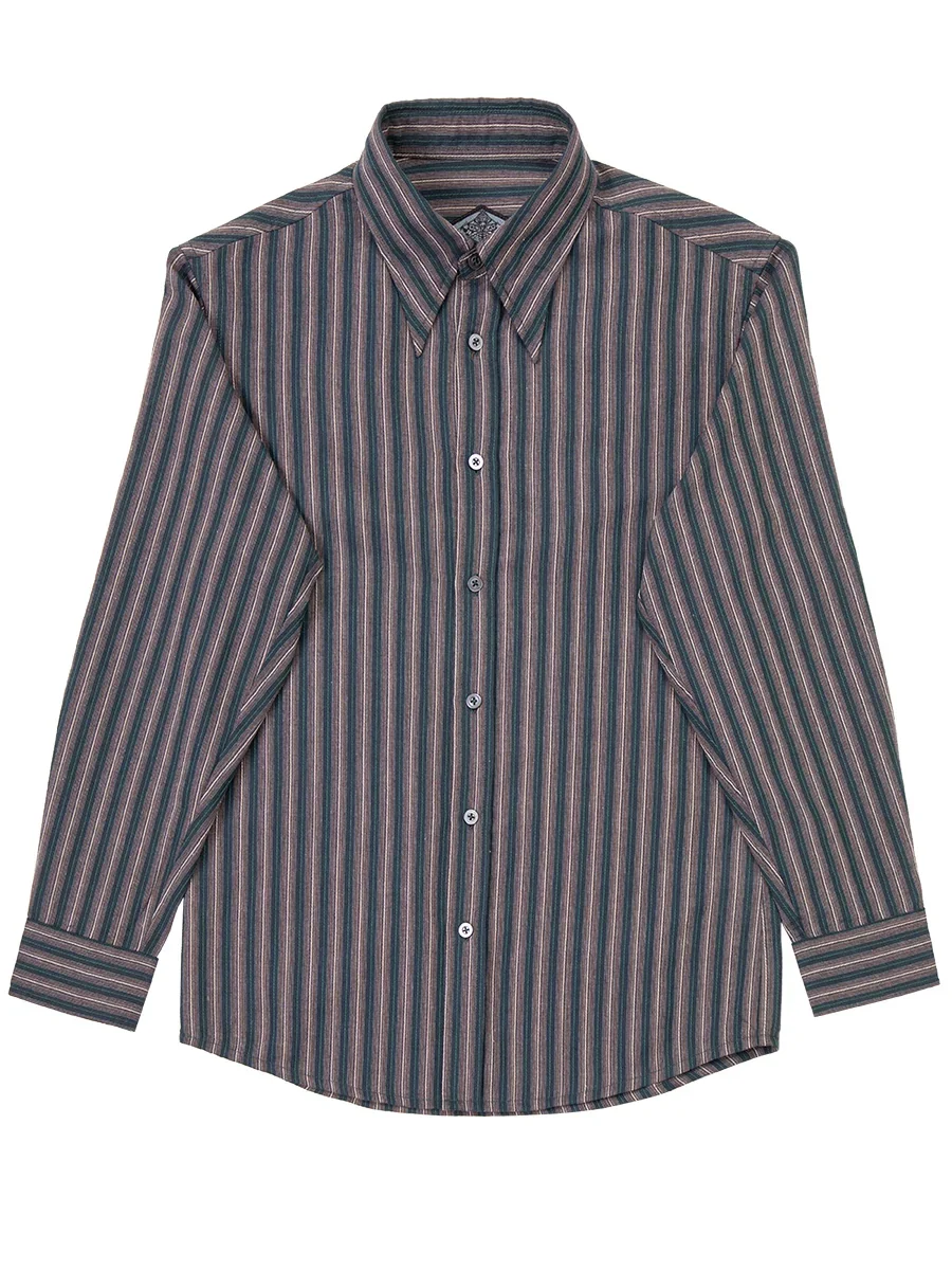 Multi-Stripe Point-Collar Shirt - Image 6