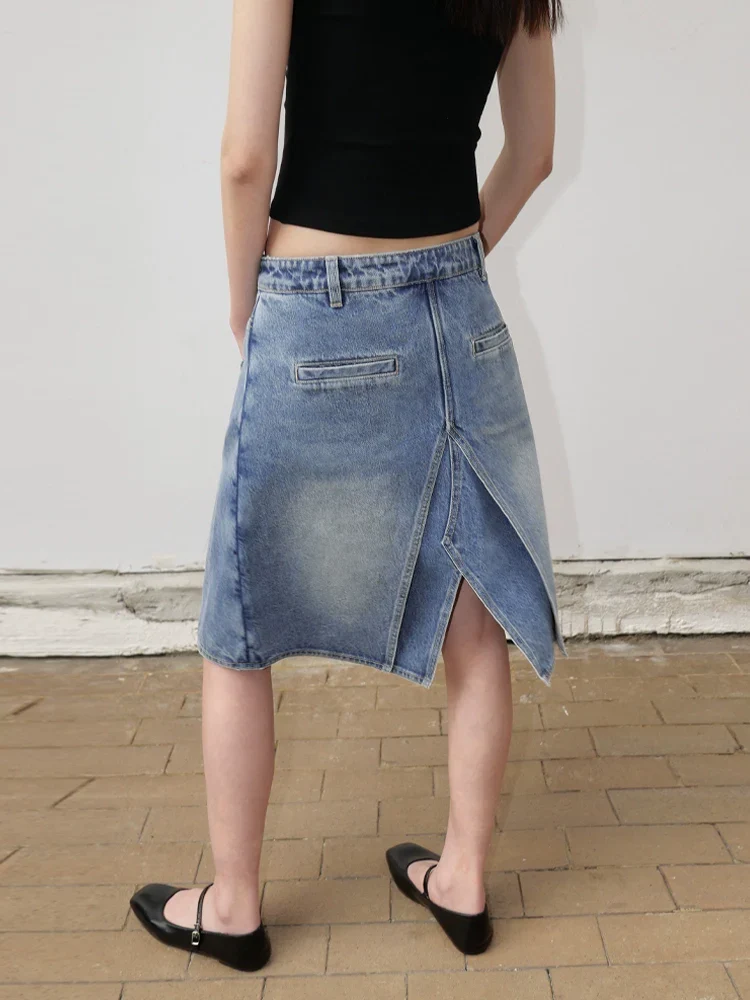 Multi-Way A-Line Denim Skirt - Image 2