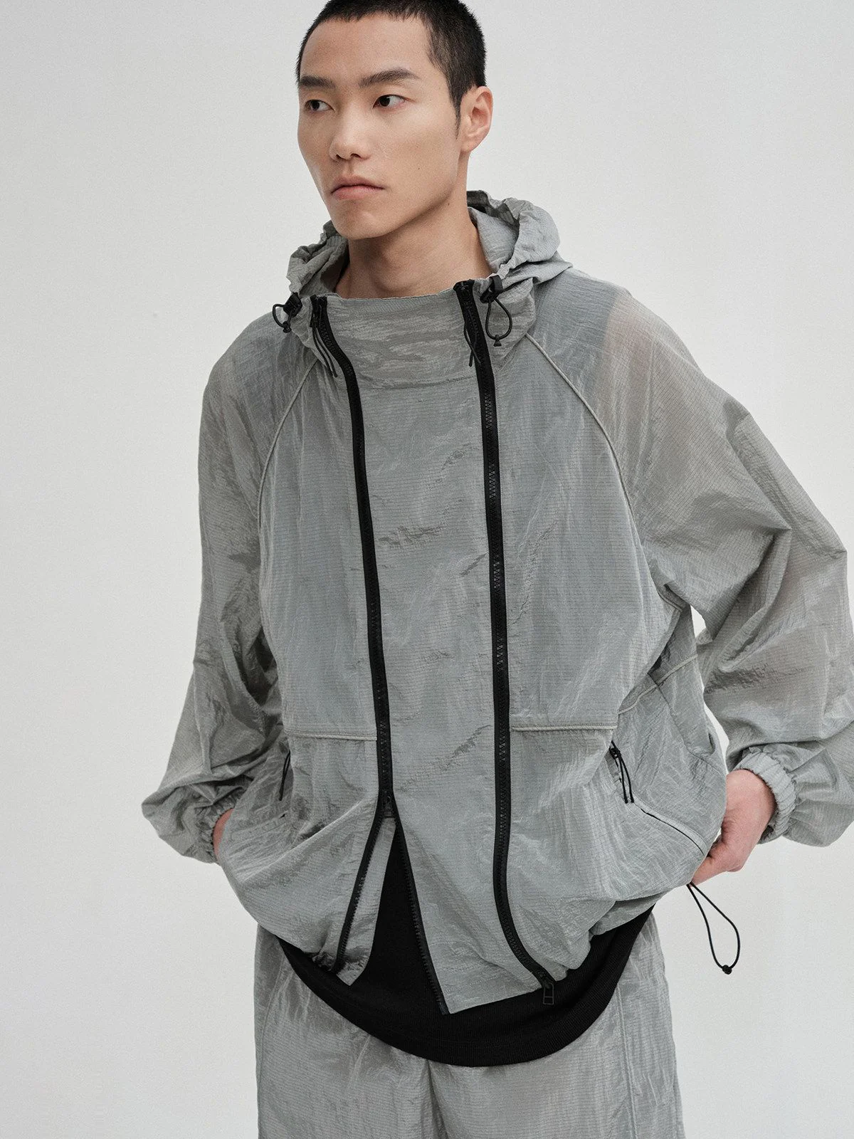 Multi-Zip Hooded Jacket - Image 3