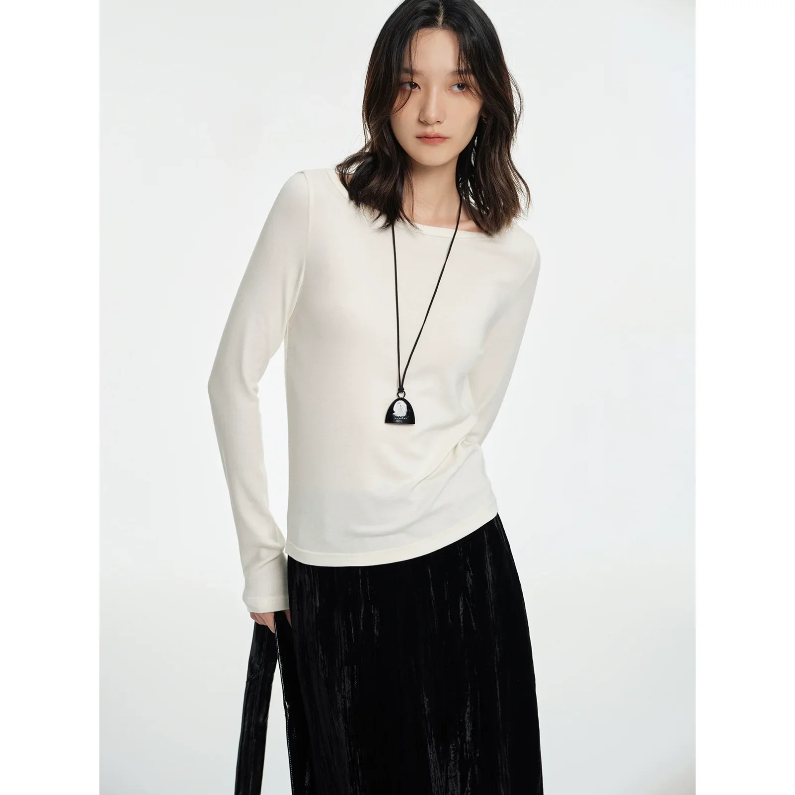 Multicolor Wool Blend Long Sleeve Top