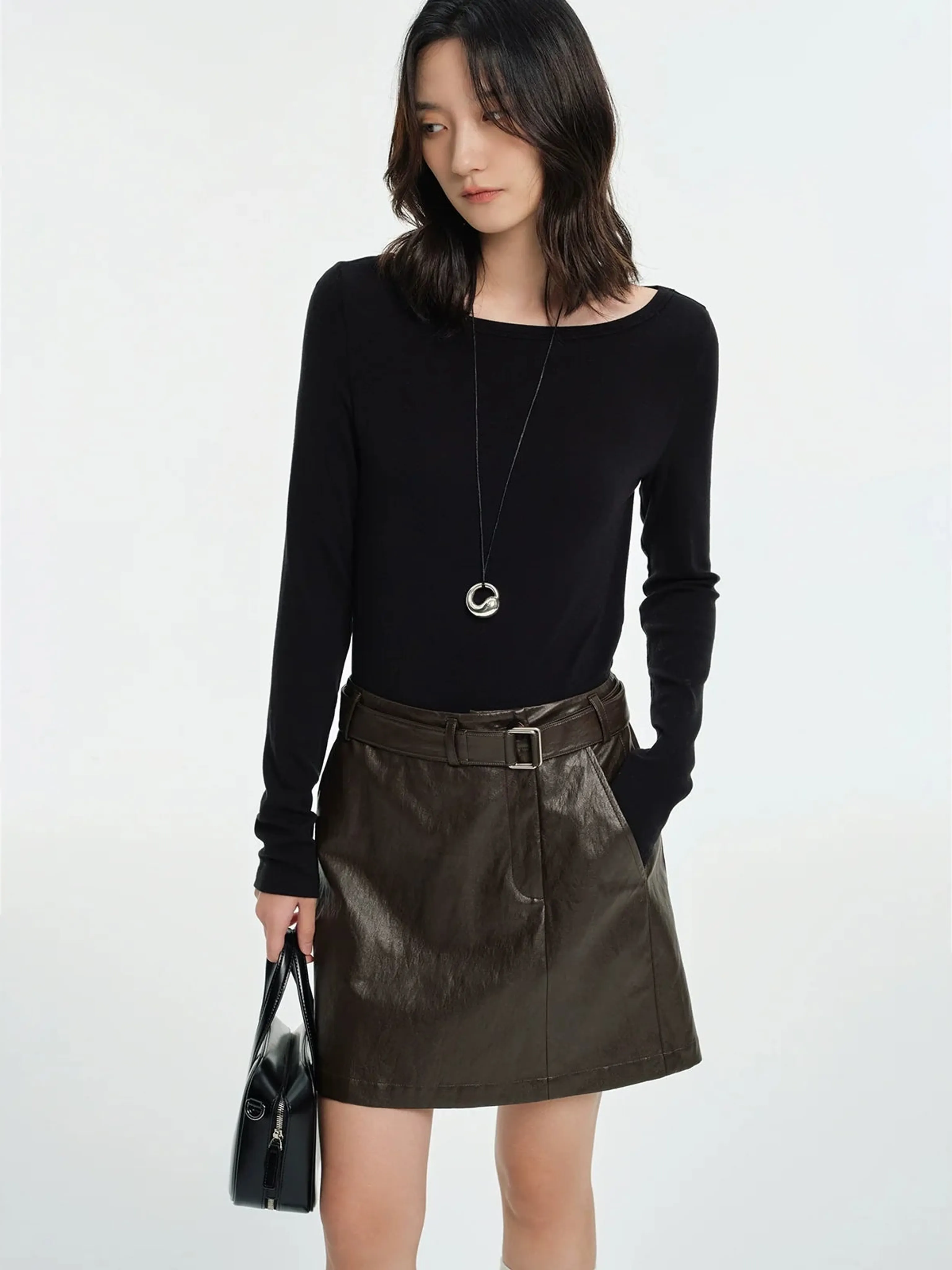 Multicolor Wool Blend Long Sleeve Top - Image 2