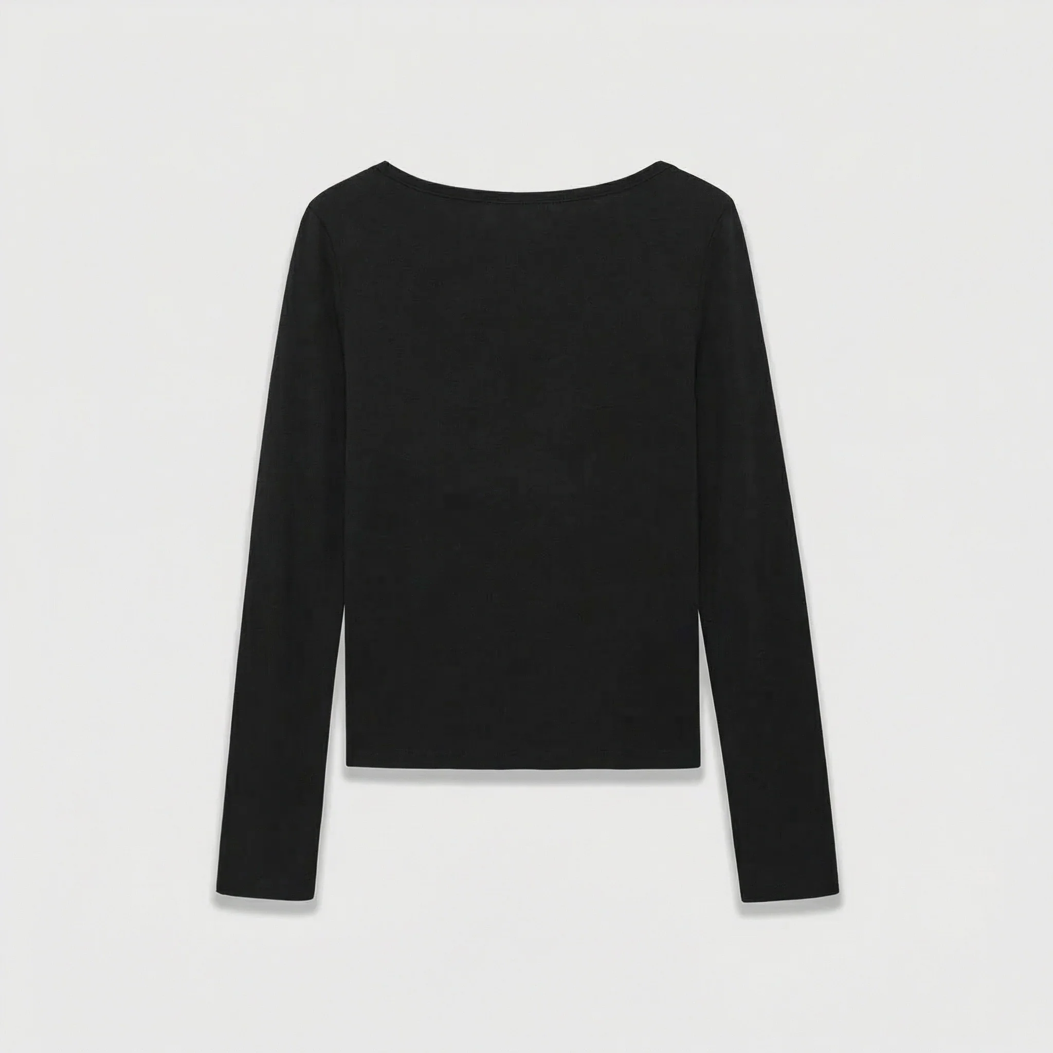 Multicolor Wool Blend Long Sleeve Top - Image 7