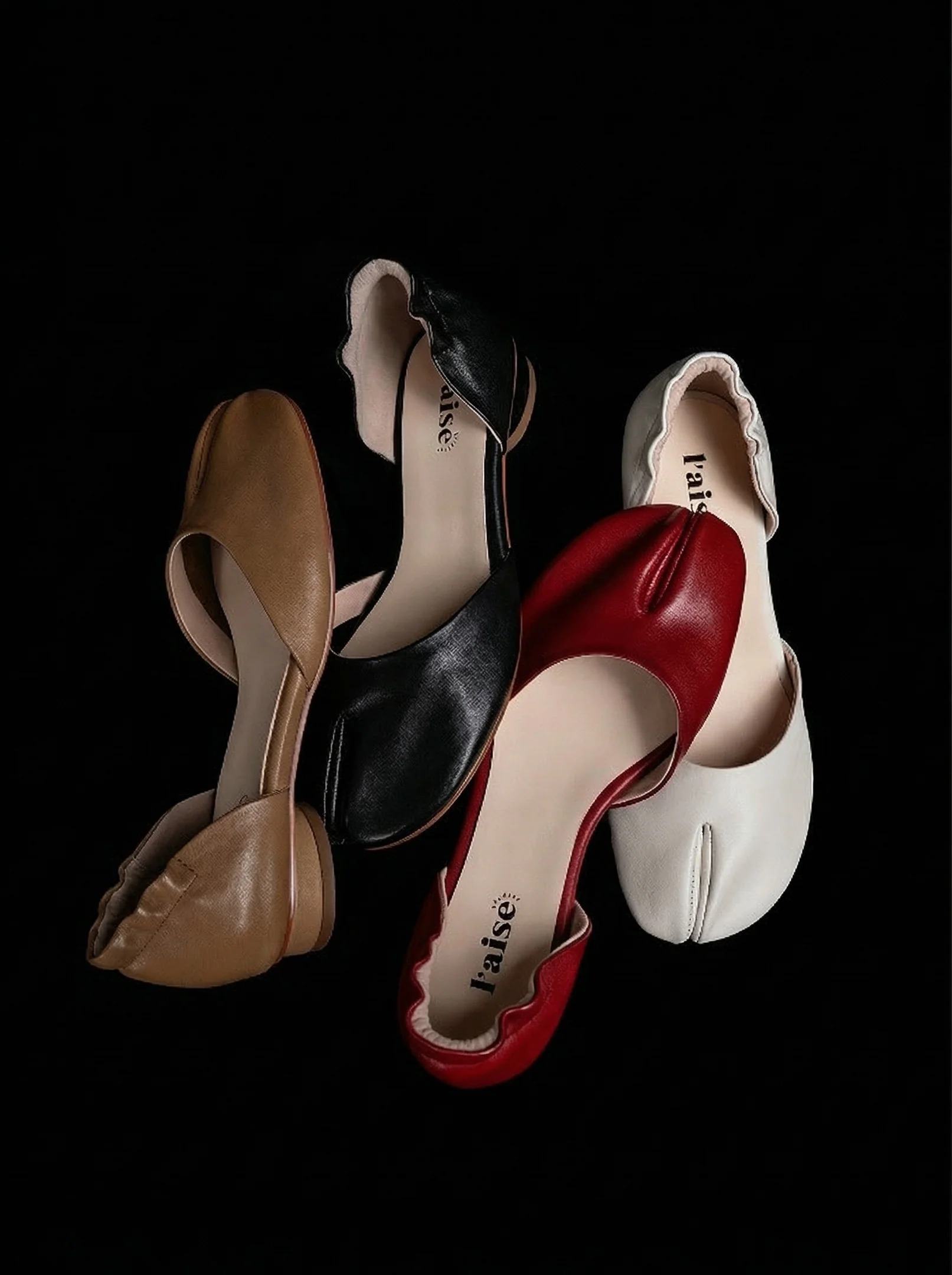 Murano Split-Toe Leather Flats - Image 5