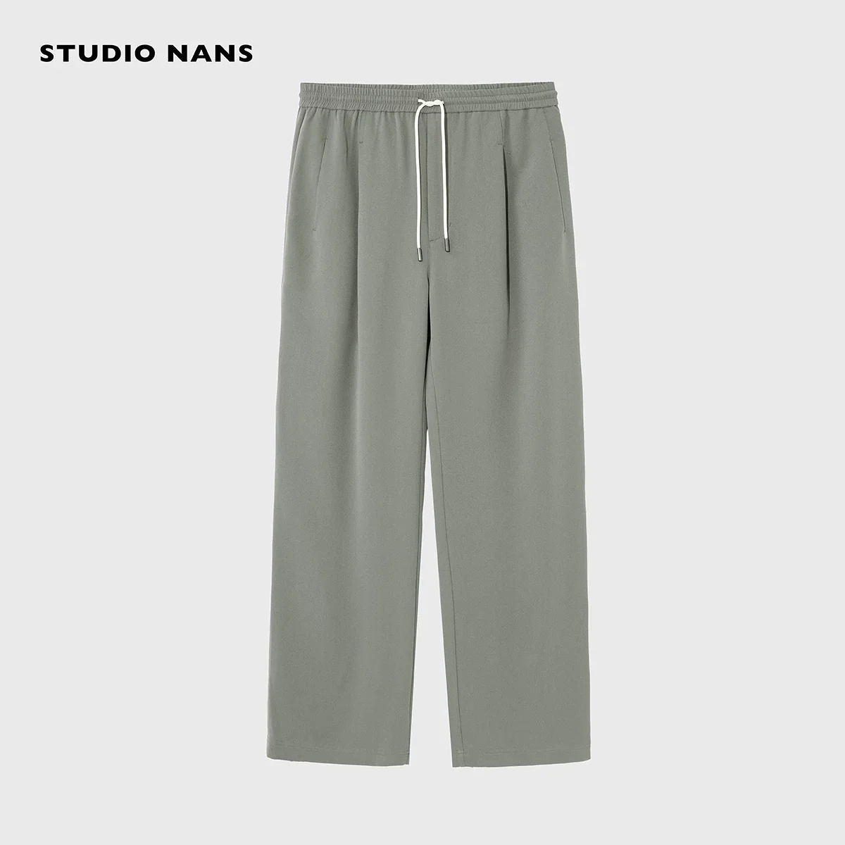 Naia Acetate Single-Pleat Drawstring Trousers - Image 6