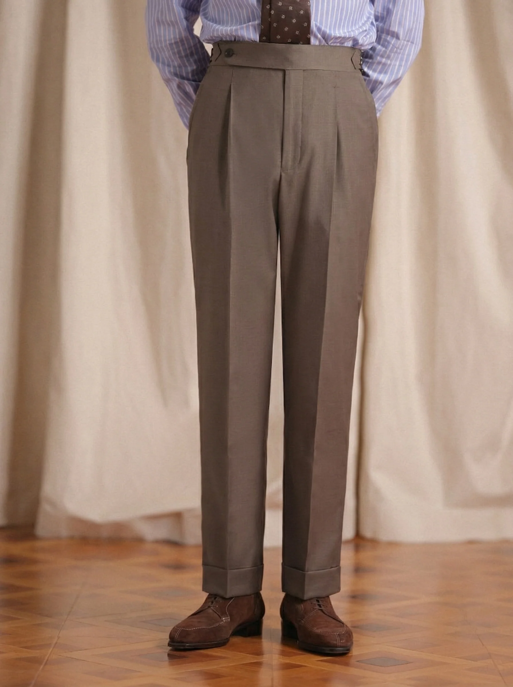 Naples Single-Pleat Trousers - Image 3