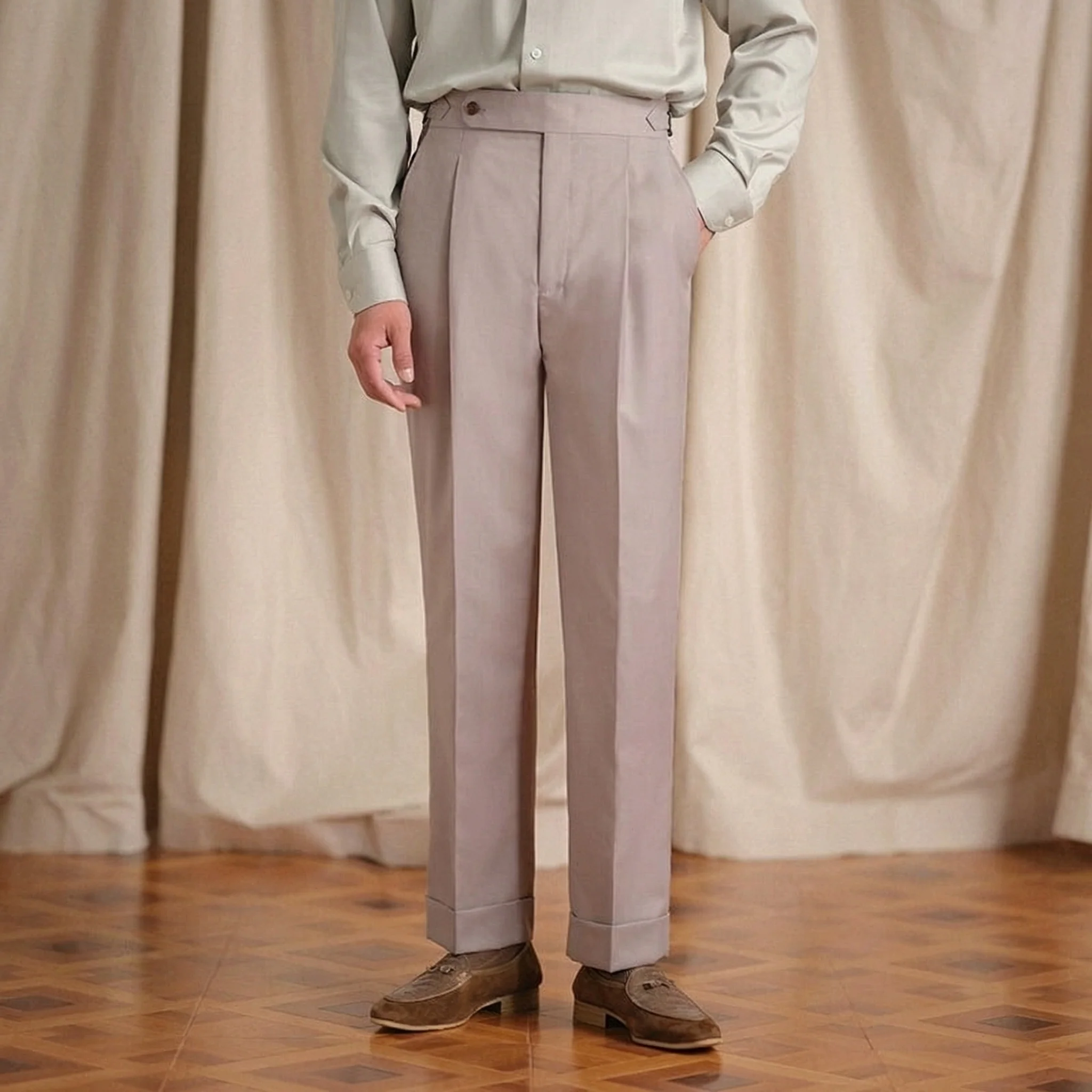Naples Single-Pleat Trousers - Image 8