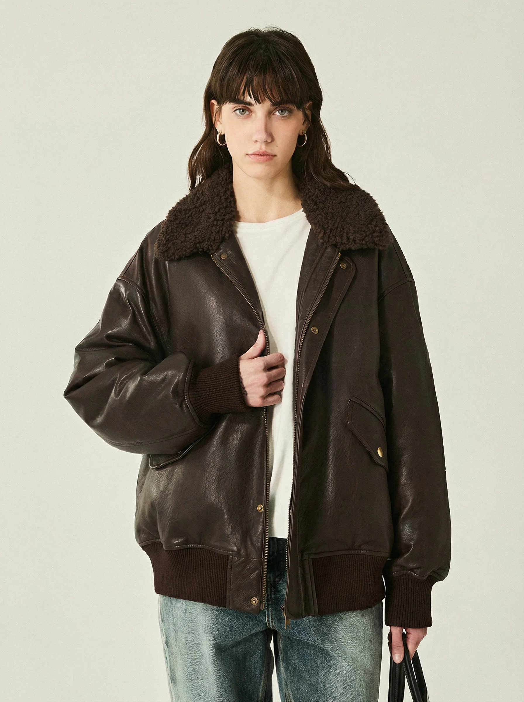 Nappa Lambskin Down Bomber - Image 5