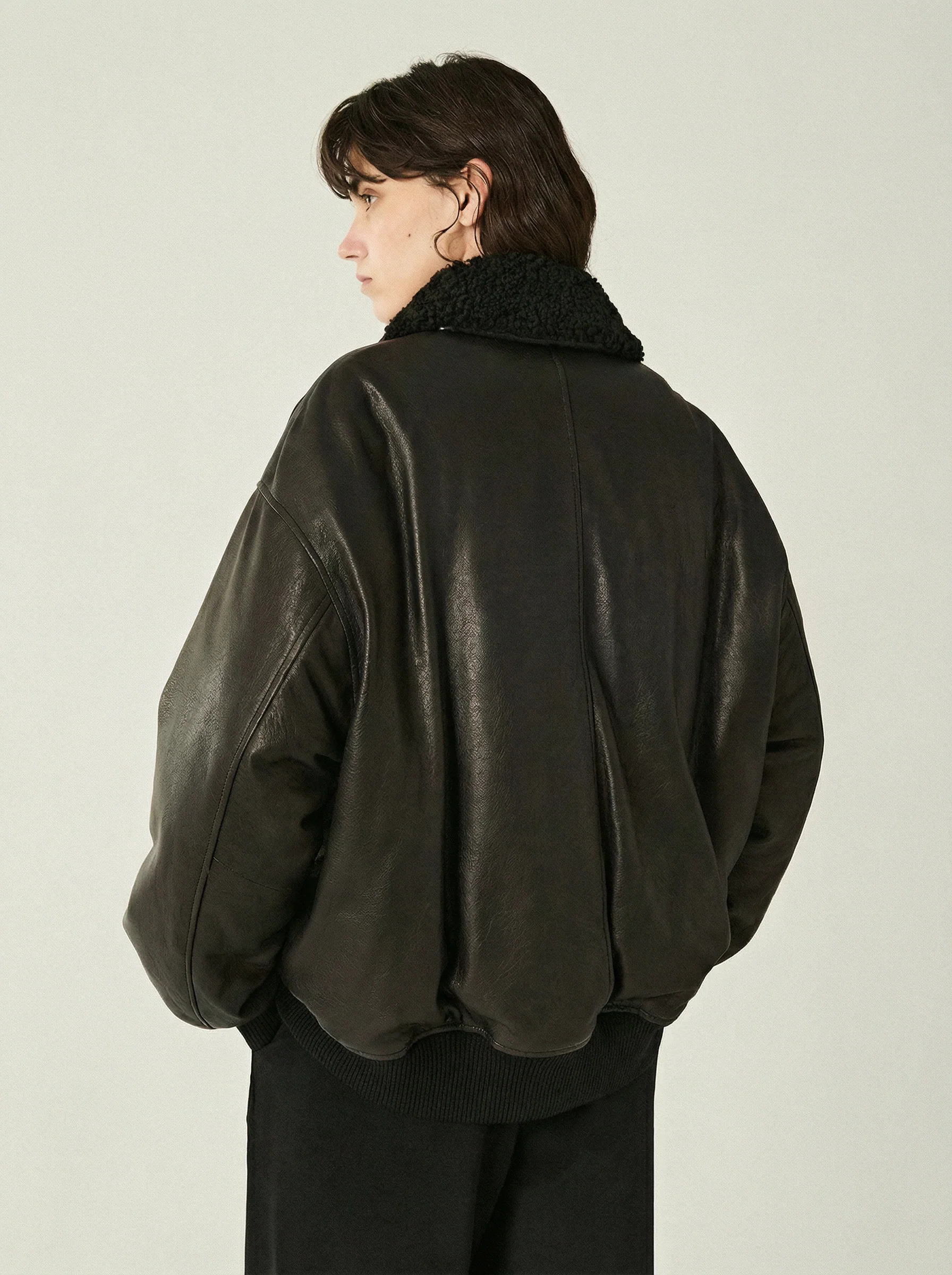 Nappa Lambskin Down Bomber - Image 7