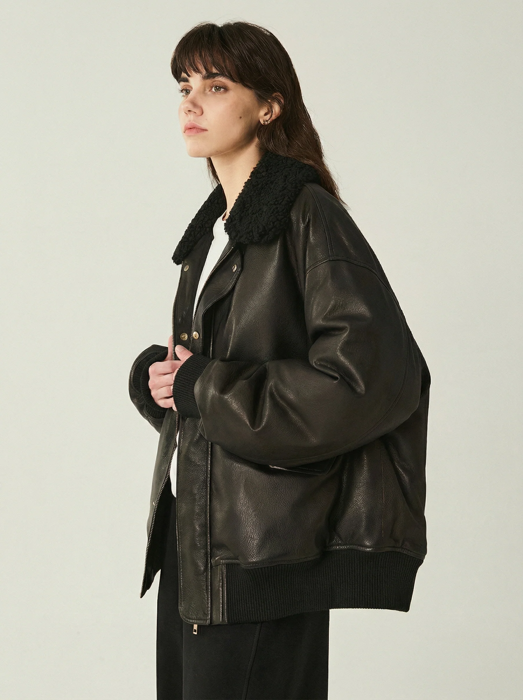 Nappa Lambskin Down Bomber - Image 8