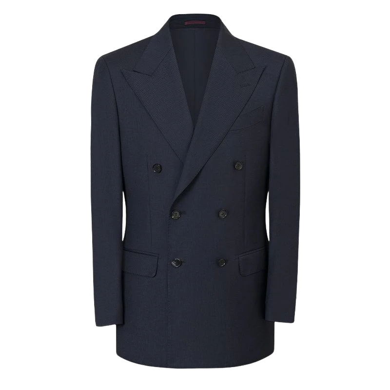 Navy Birdseye Suit - Image 15