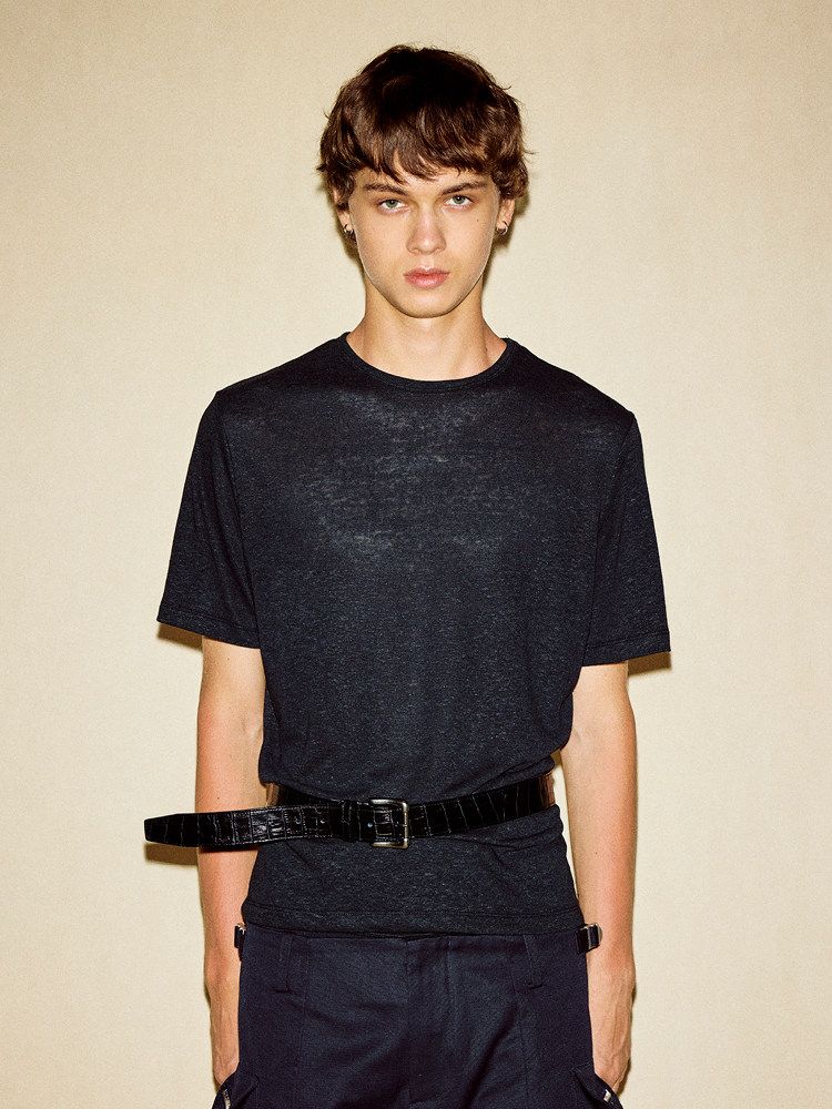 Navy Crewneck Tee - Image 2