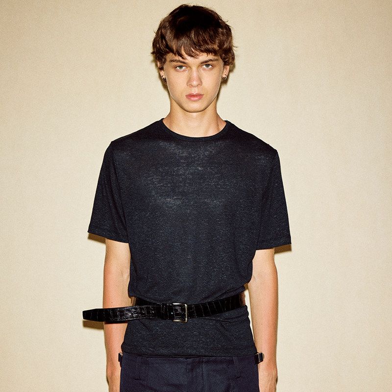 Navy Crewneck Tee - Image 3