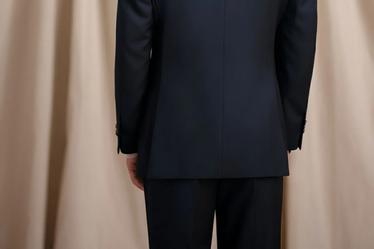 Navy Double-Breasted Suit - Image 2