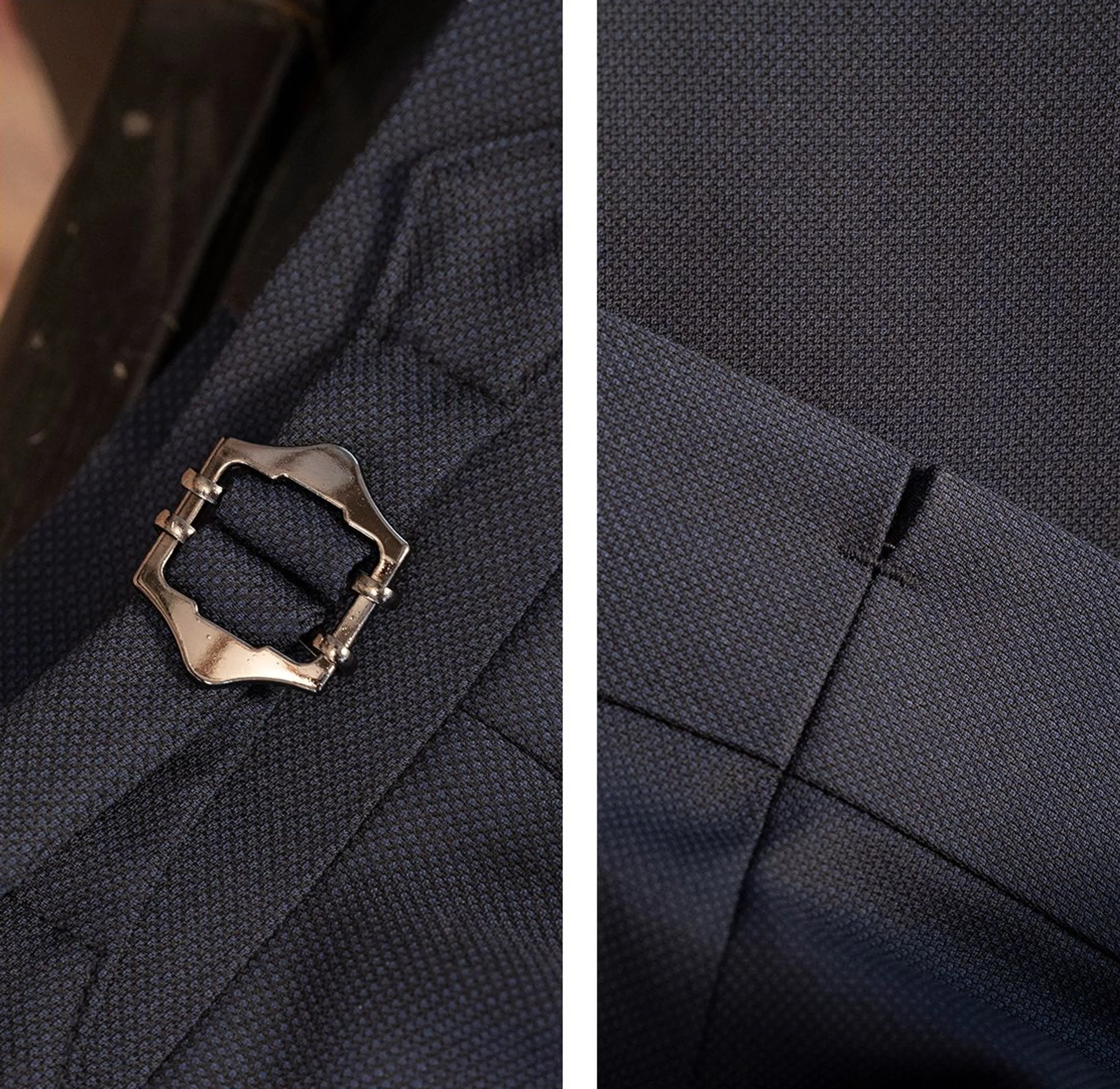 Navy Double-Breasted Suit - Image 6