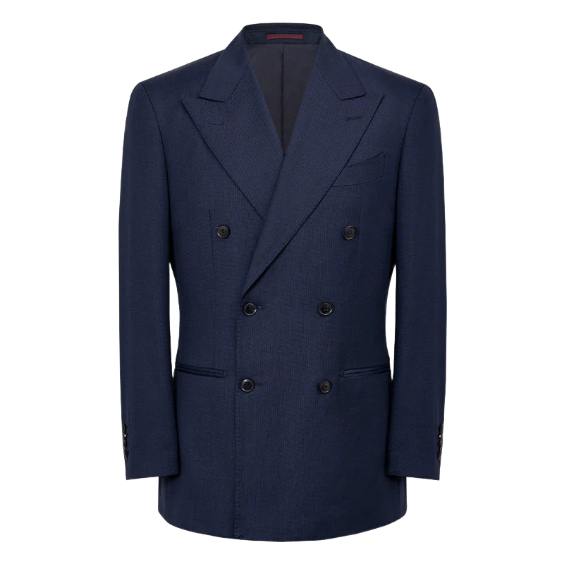 Navy Double-Breasted Suit - Image 7
