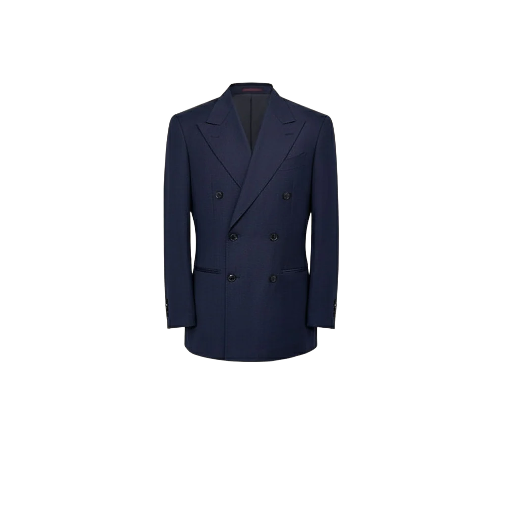 Navy Double-Breasted Suit - Image 9