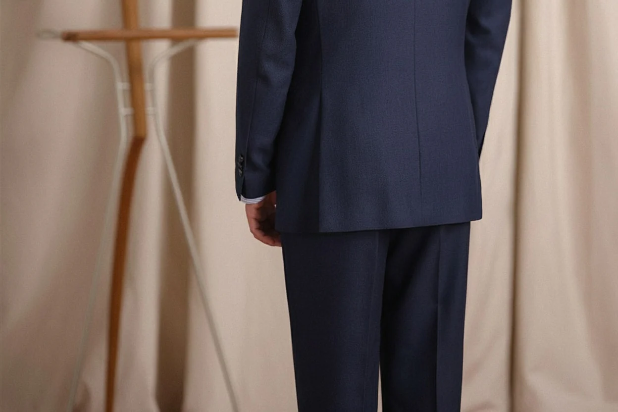 Navy Men's Suit - Image 5