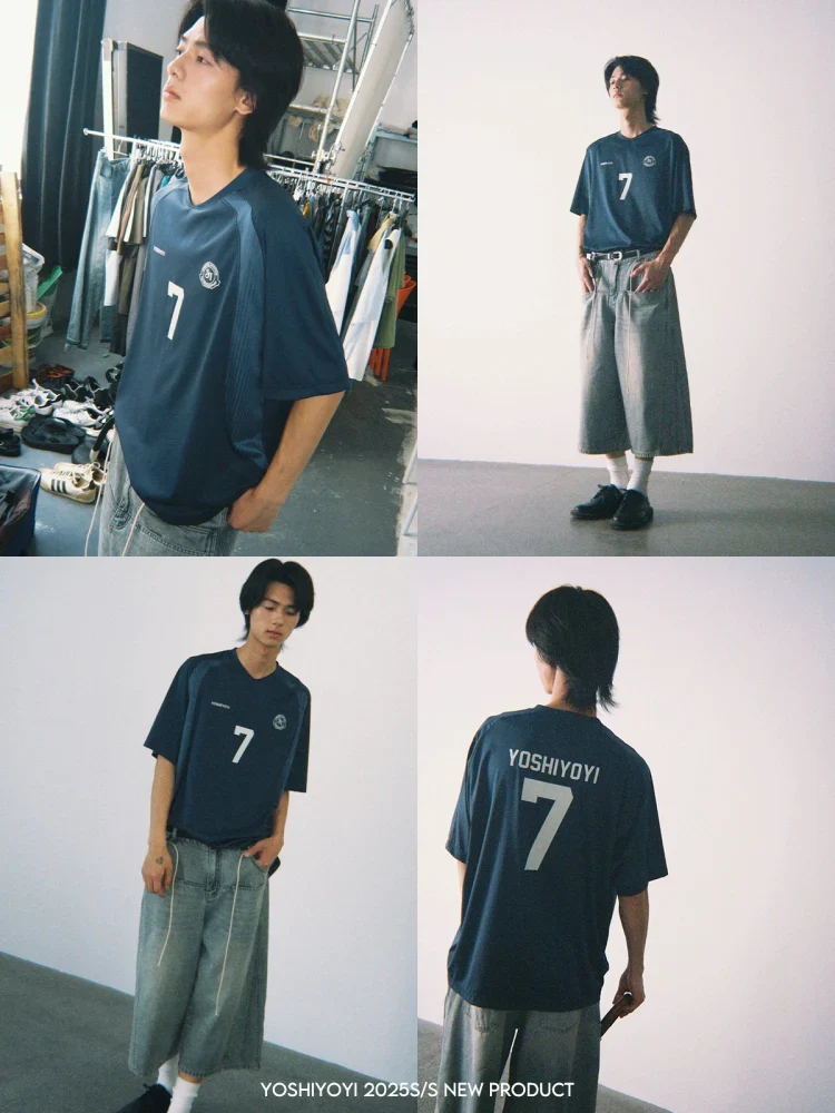 Navy No. 7 Jersey Tee - Image 3