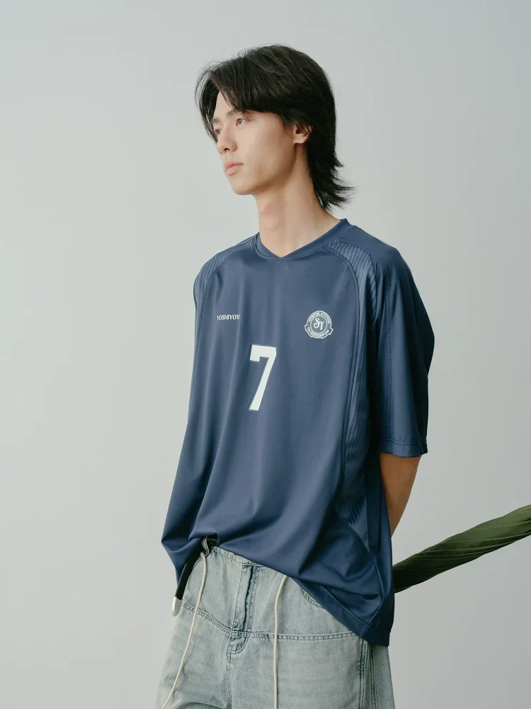 Navy No. 7 Jersey Tee - Image 4