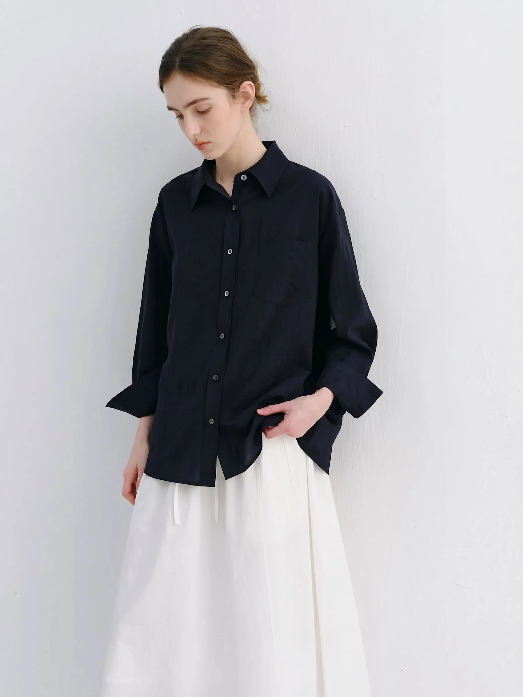 Navy Pocket Shirt