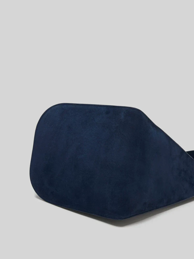 Navy Suede Tote