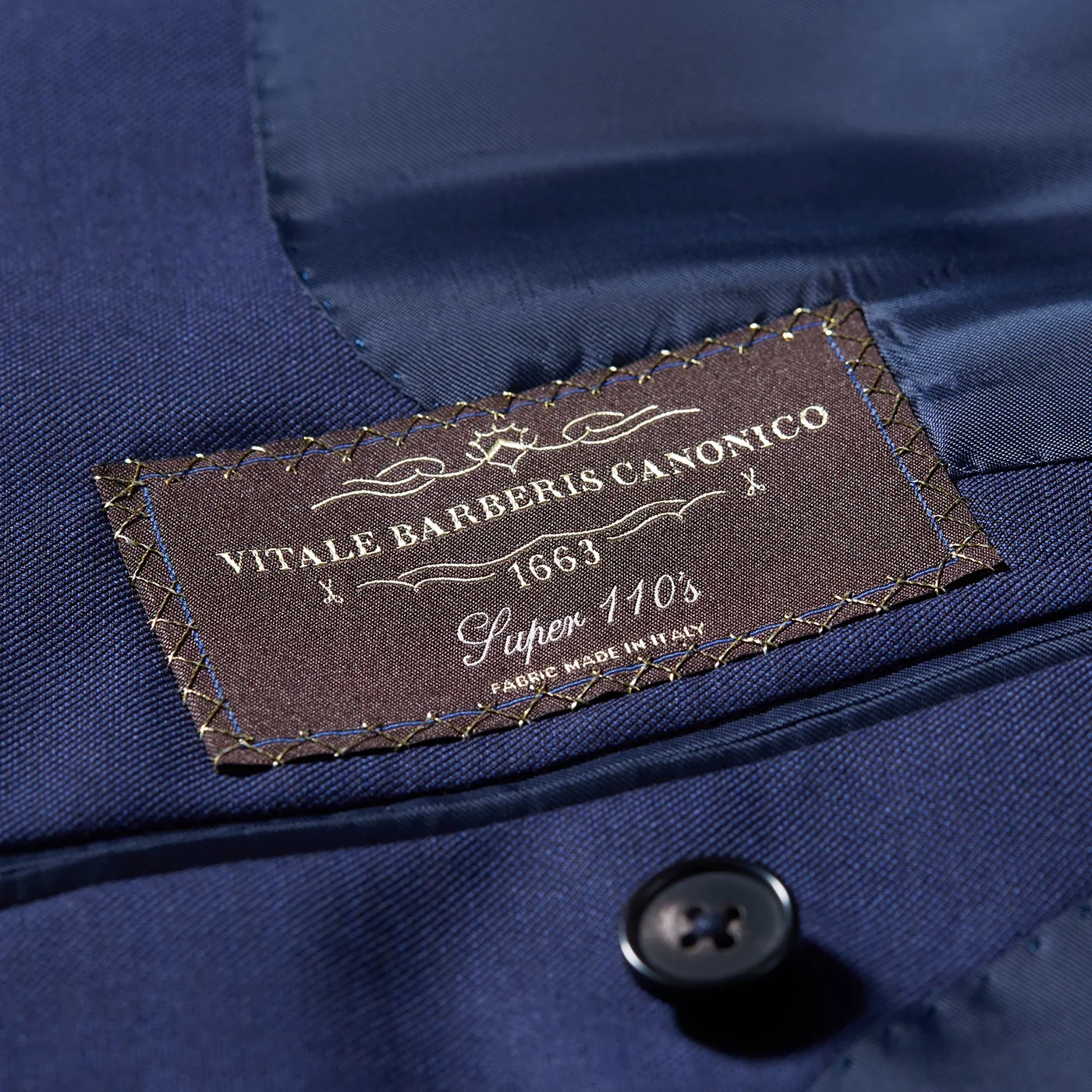Navy Super 110s Wool Suit - Image 3