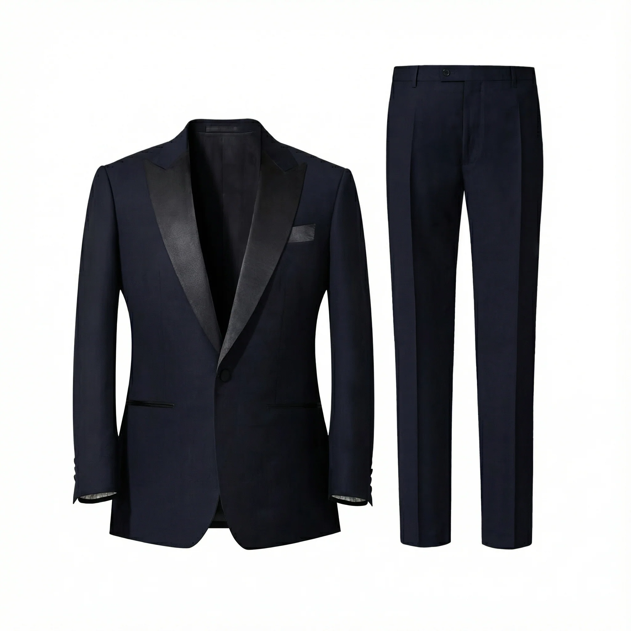 Navy Wool Suit - Image 2