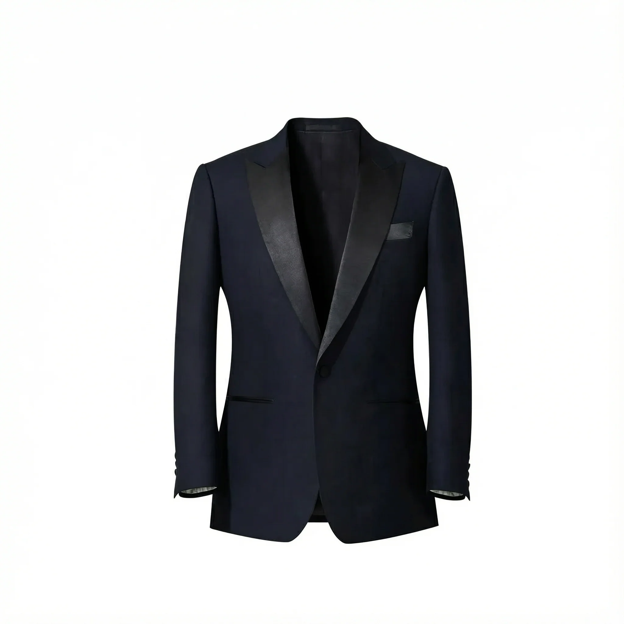 Navy Wool Suit - Image 4