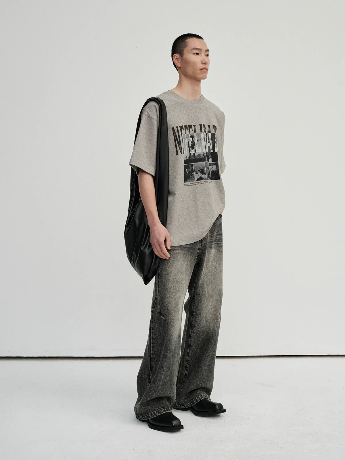 Nefelibata Collage Oversized T-Shirt - Image 2