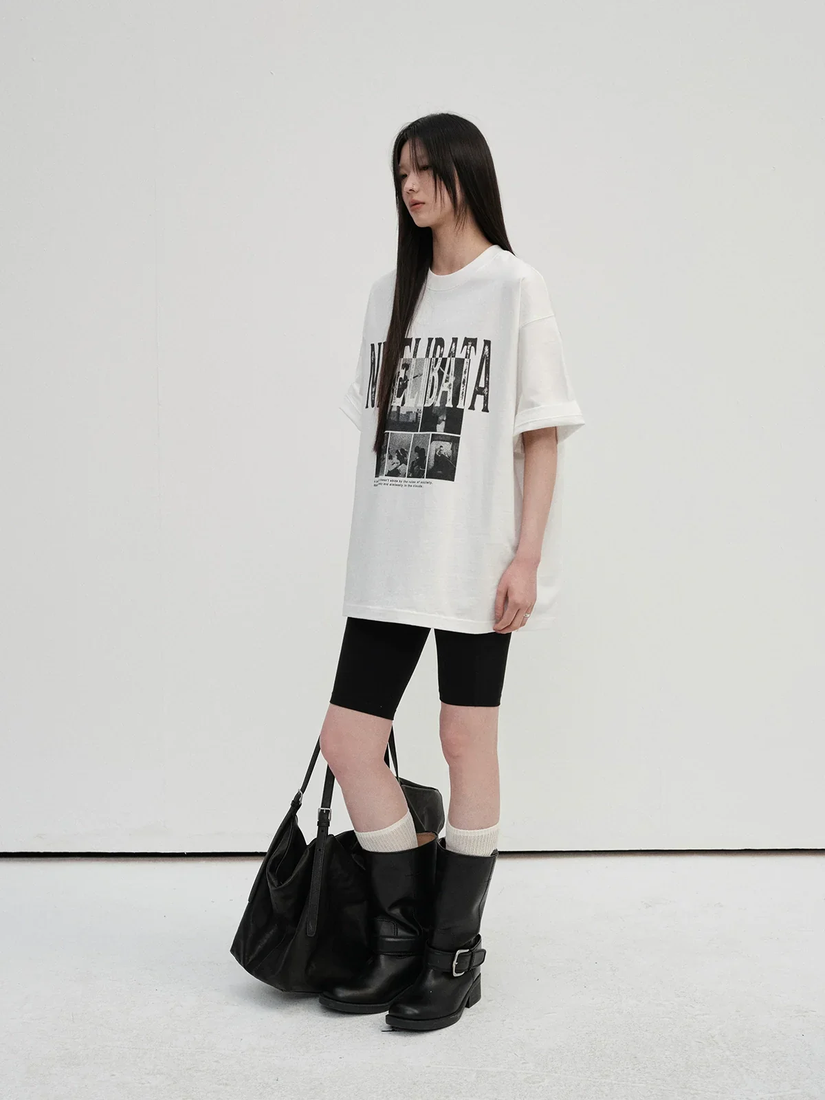 Nefelibata Collage Oversized T-Shirt - Image 3