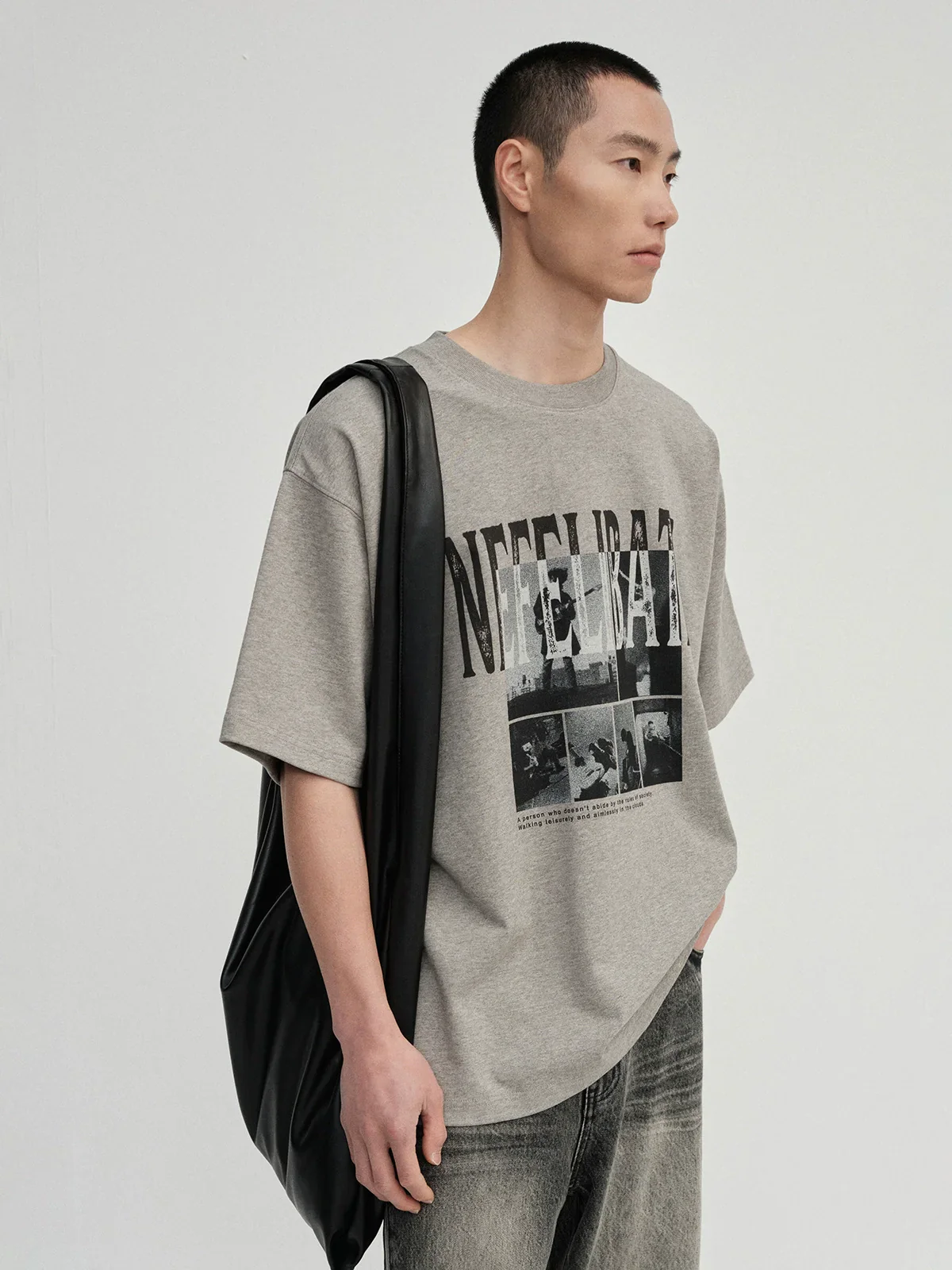 Nefelibata Collage Oversized T-Shirt - Image 5