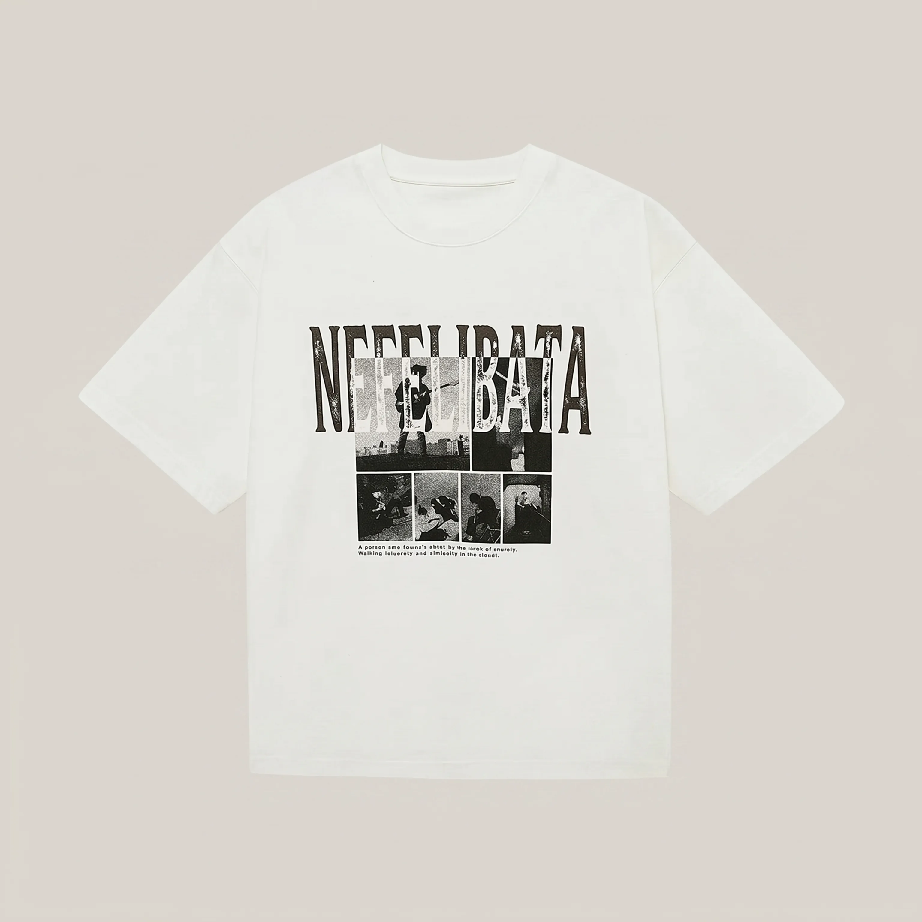 Nefelibata Collage Oversized T-Shirt - Image 7